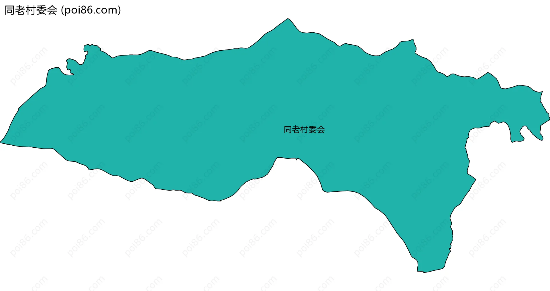 同老村委会边界地图