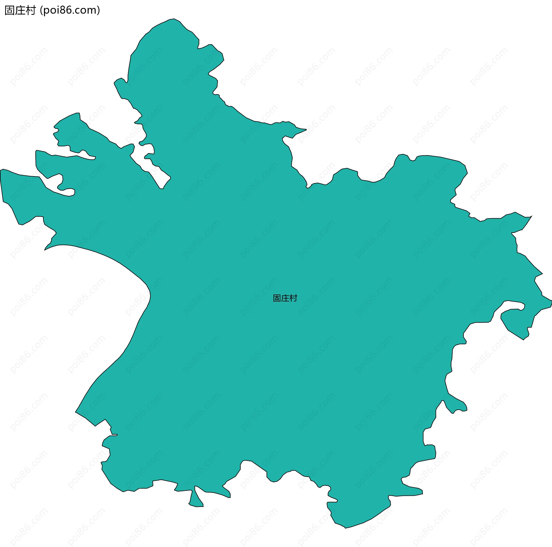 固庄村边界地图