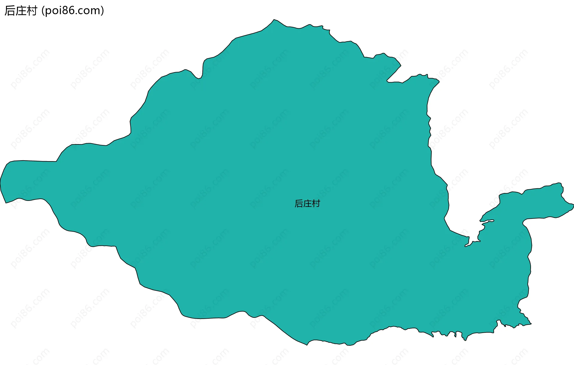 后庄村边界地图