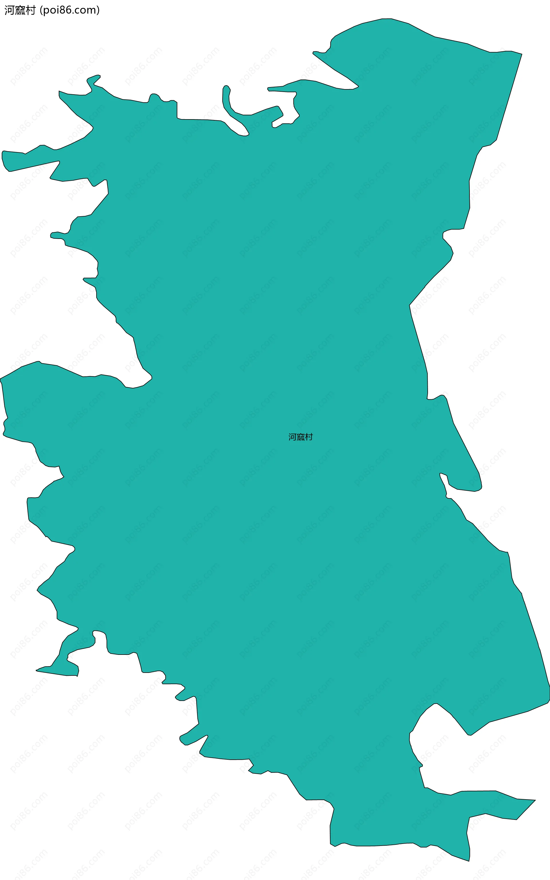 河窳村边界地图