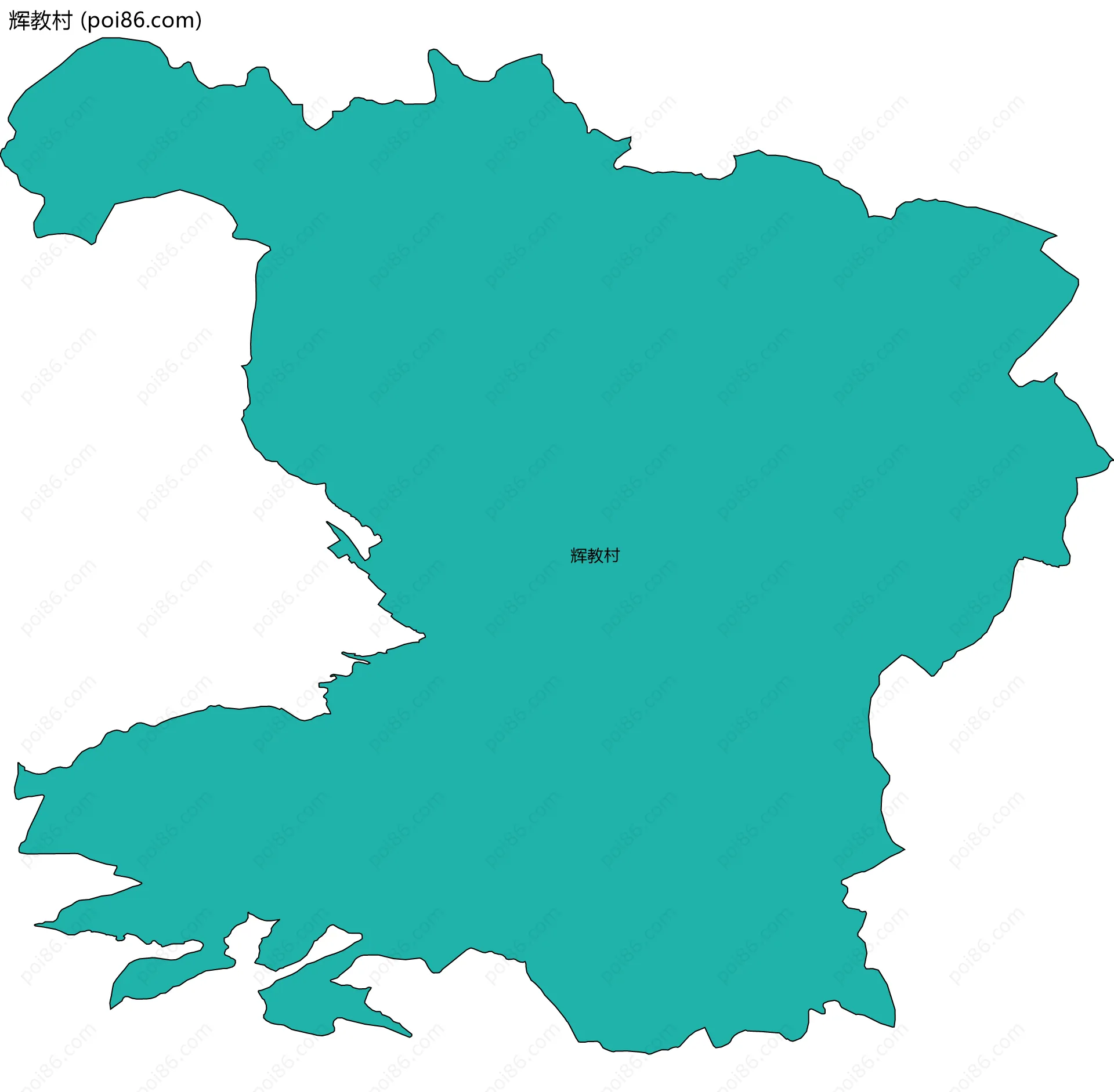 辉教村边界地图