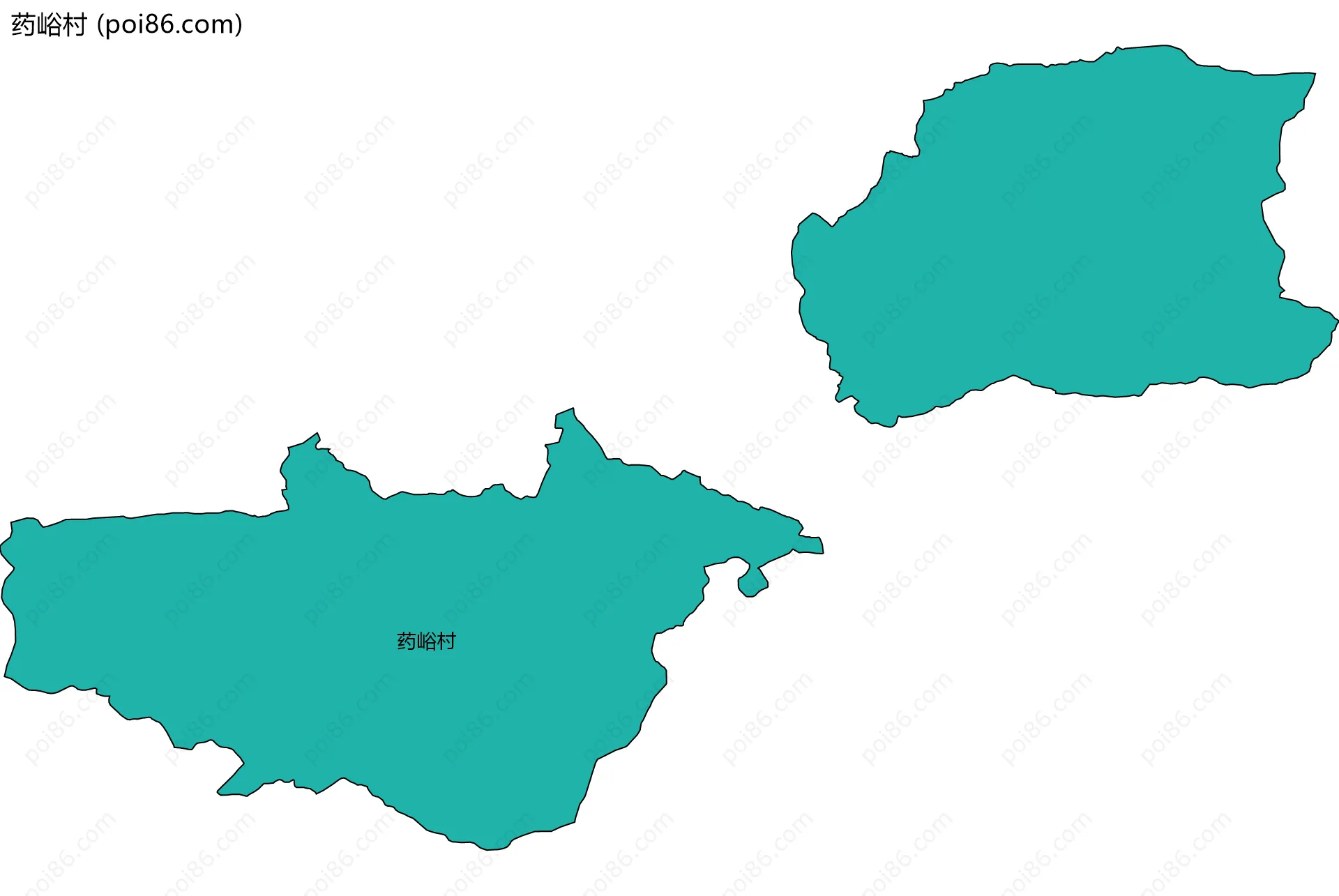 药峪村边界地图