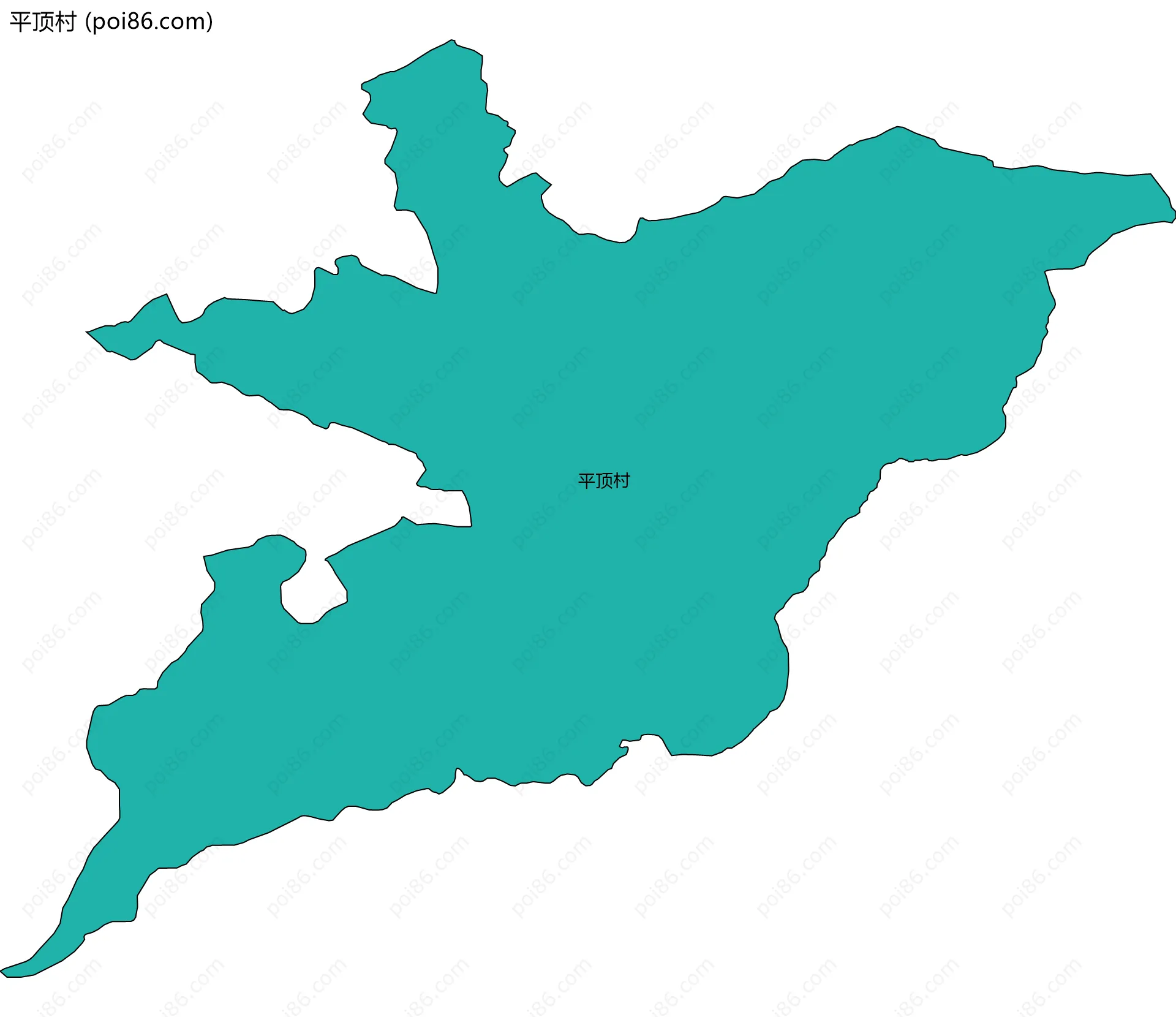 平顶村边界地图