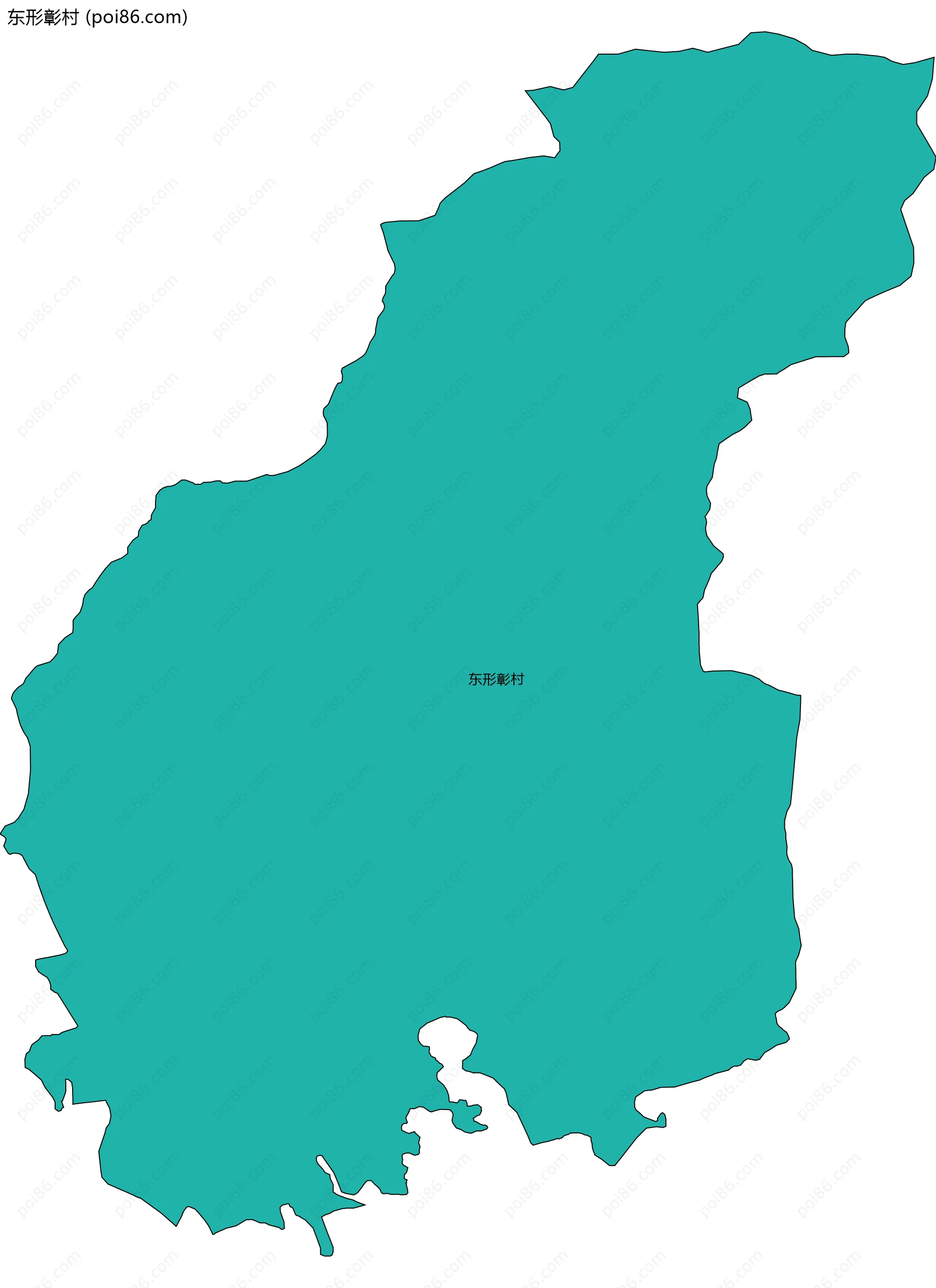 东形彰村边界地图