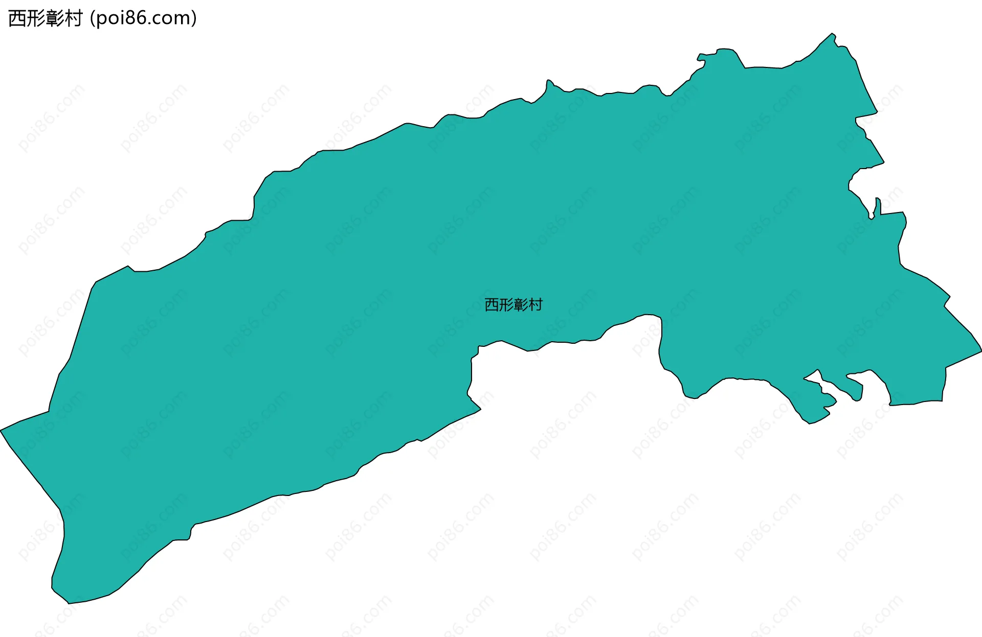 西形彰村边界地图