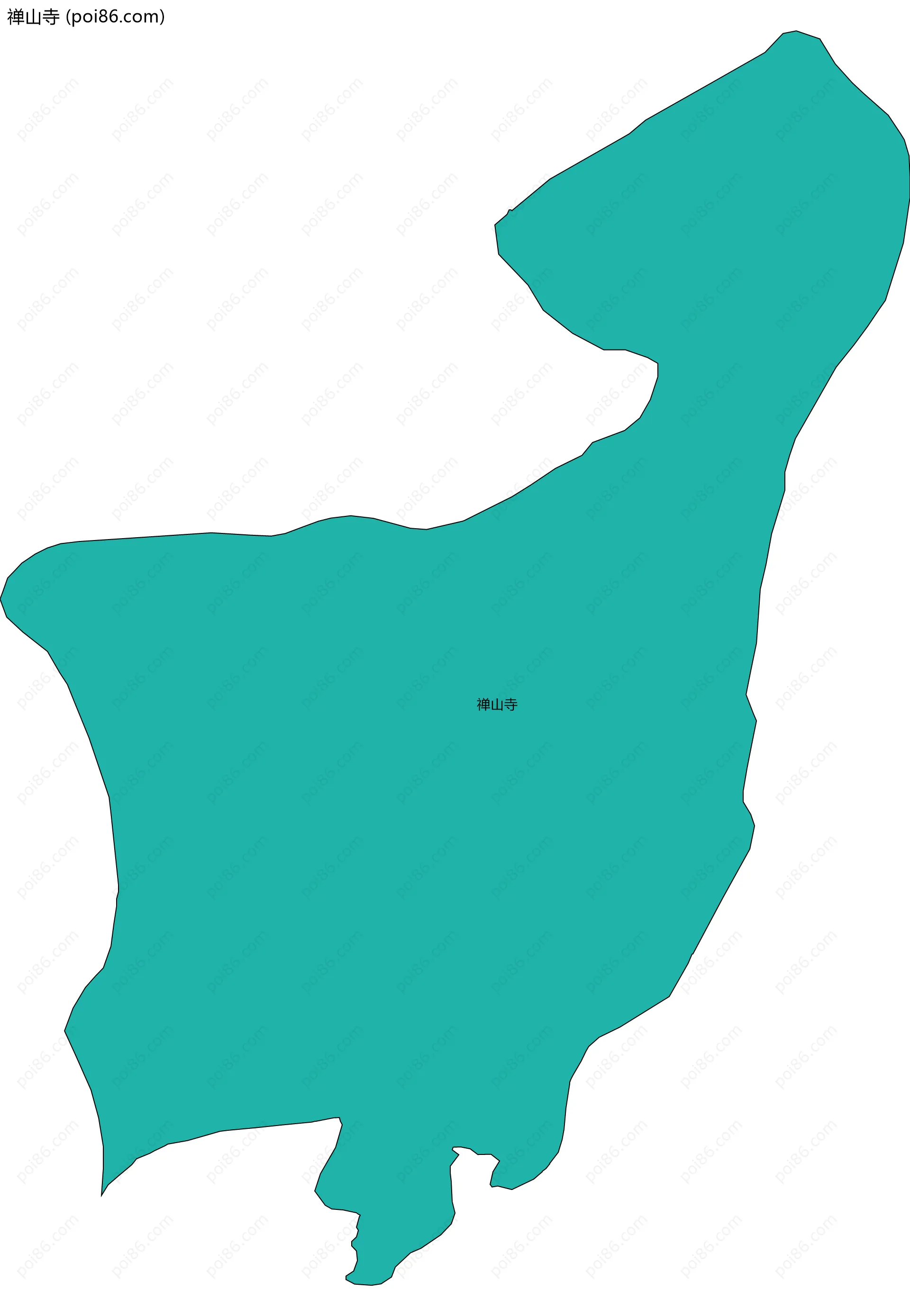 禅山寺边界地图