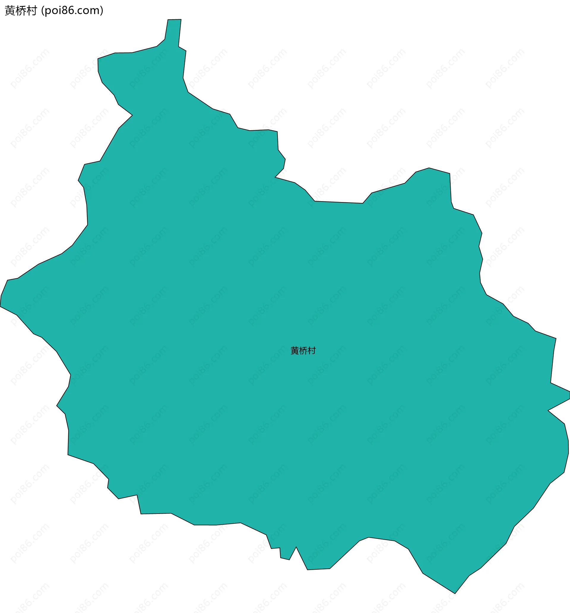黄桥村边界地图