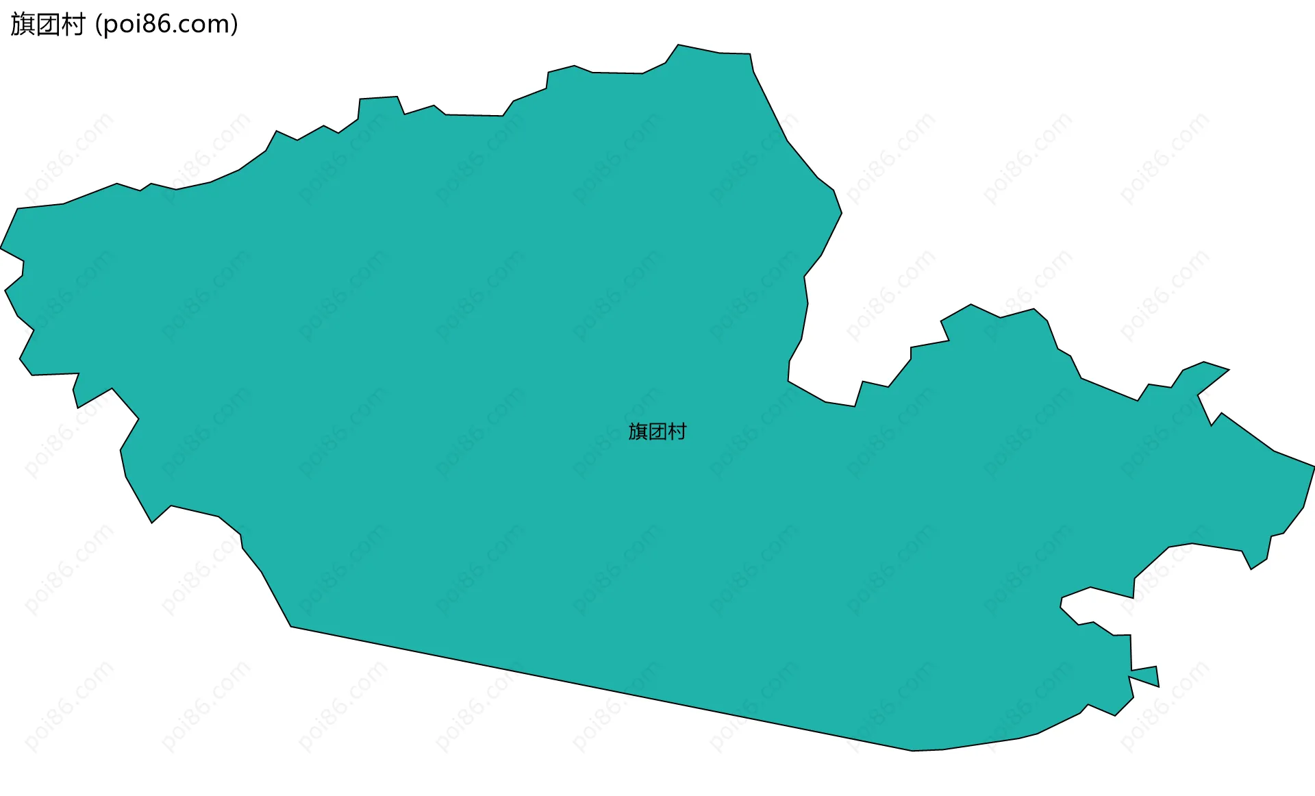 旗团村边界地图