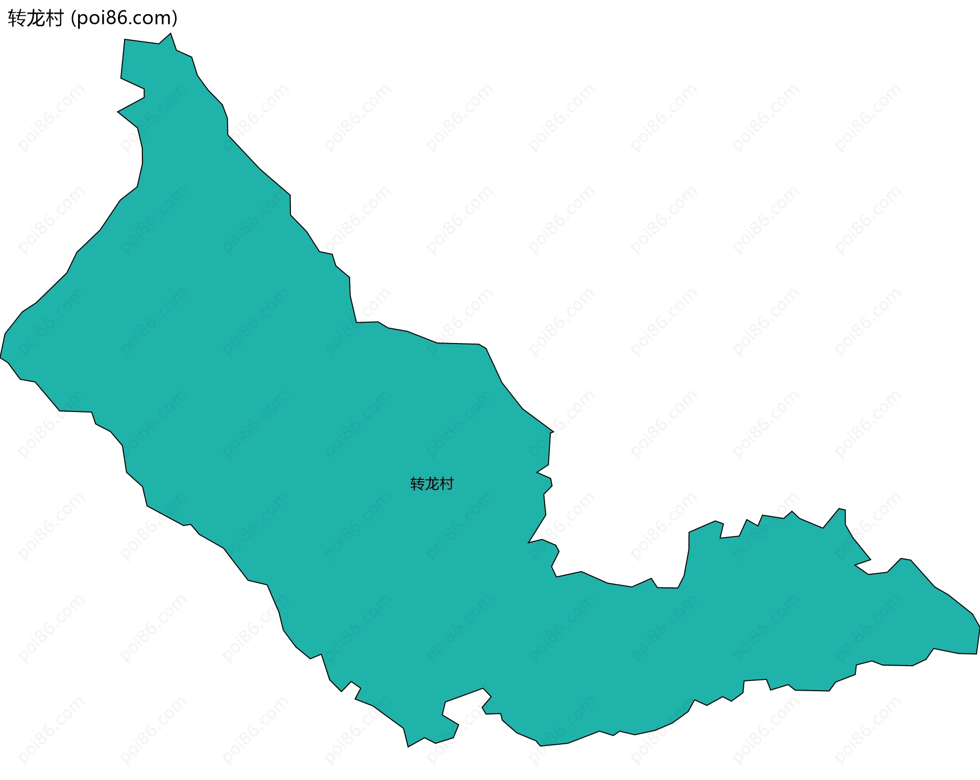 转龙村边界地图