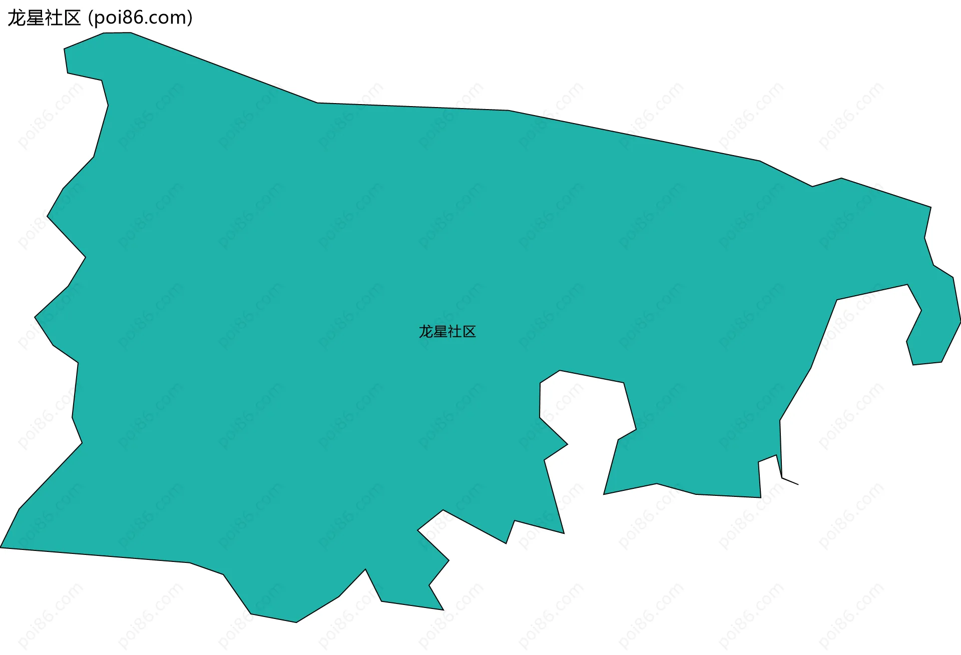 龙星社区边界地图