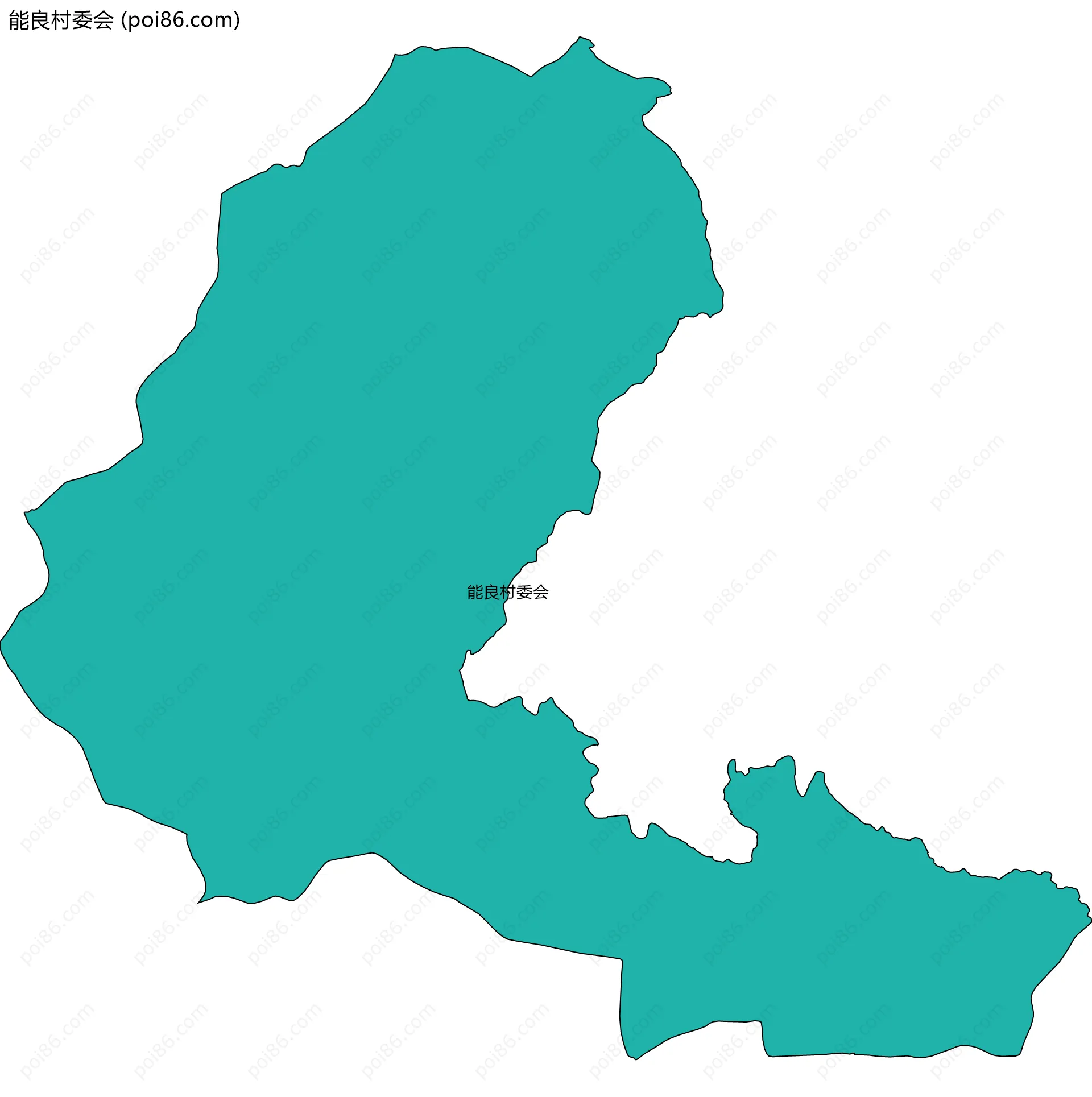 能良村委会边界地图