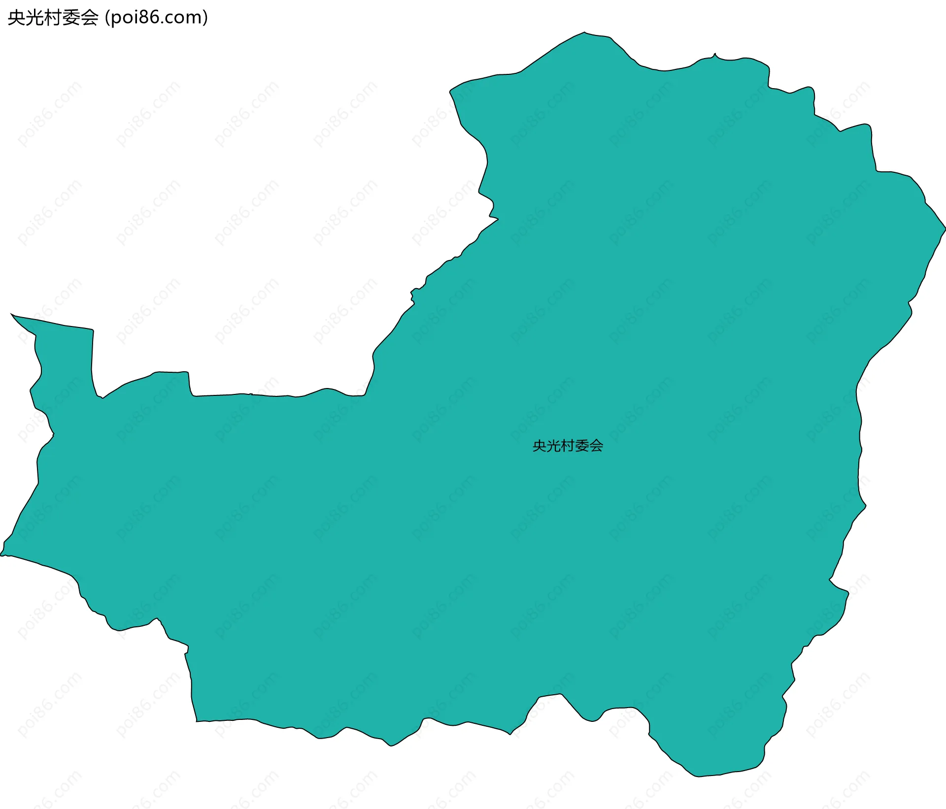央光村委会边界地图