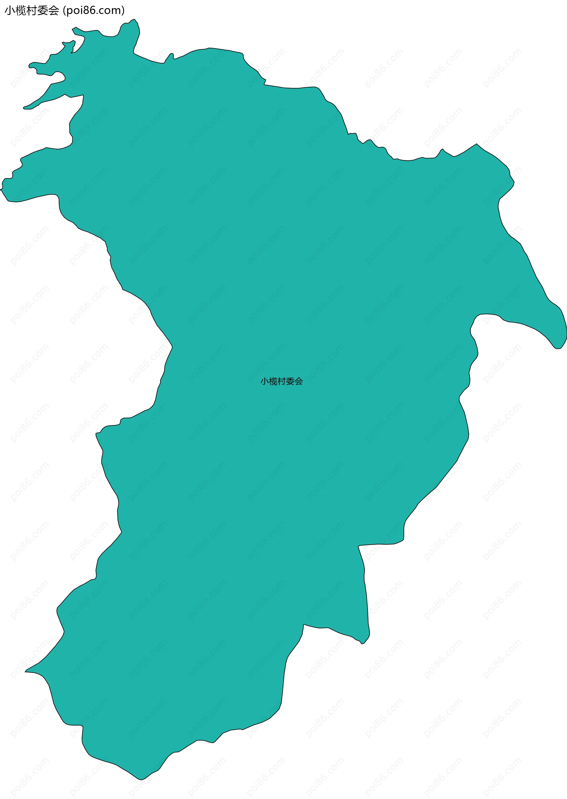 小榄村委会边界地图