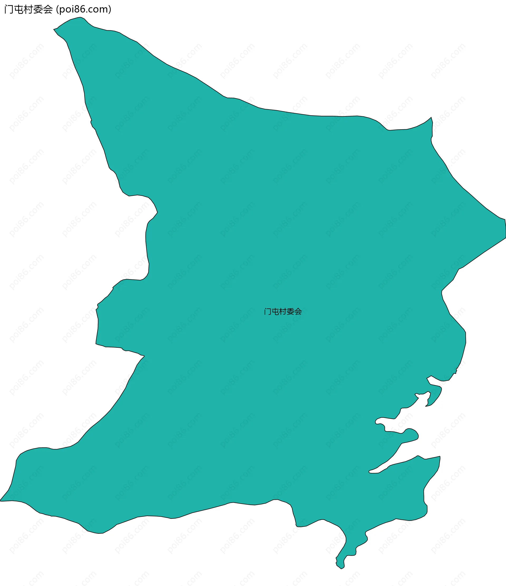 门屯村委会边界地图