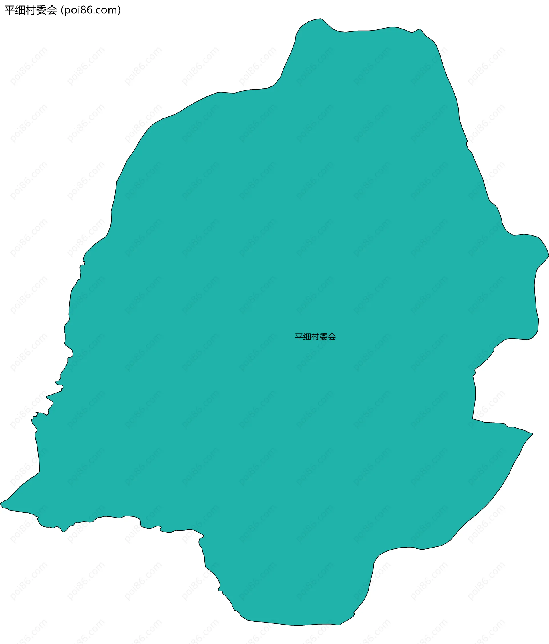 平细村委会边界地图