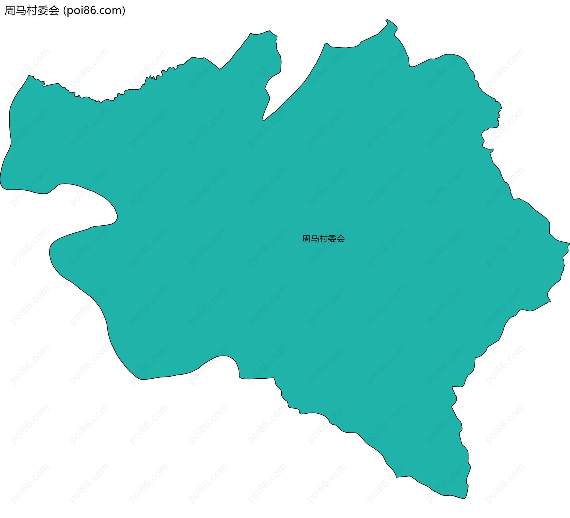 周马村委会边界地图