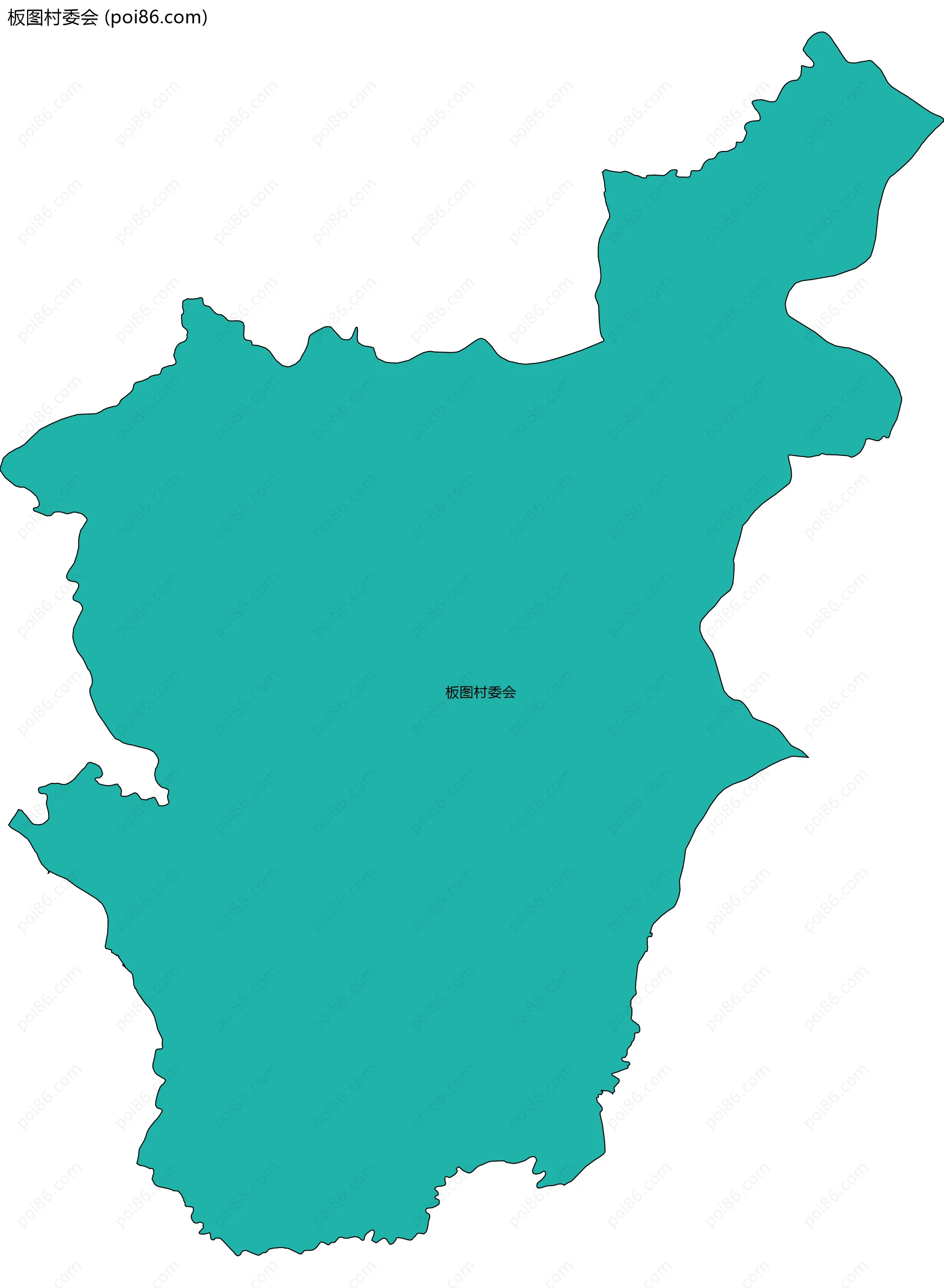 板图村委会边界地图