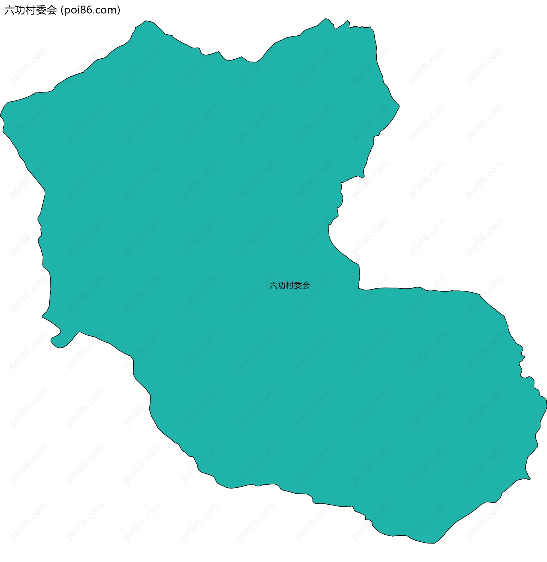 六功村委会边界地图
