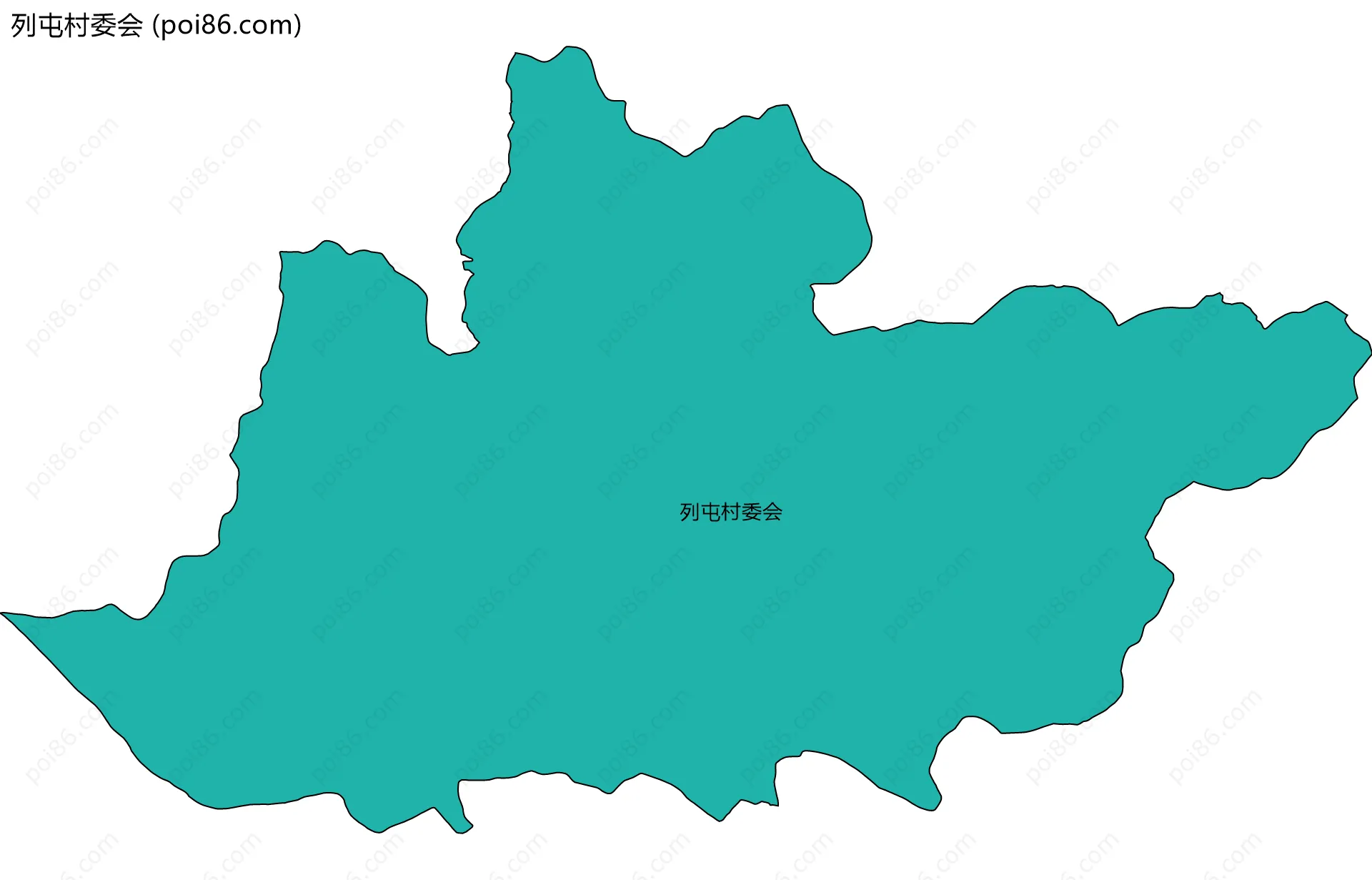 列屯村委会边界地图