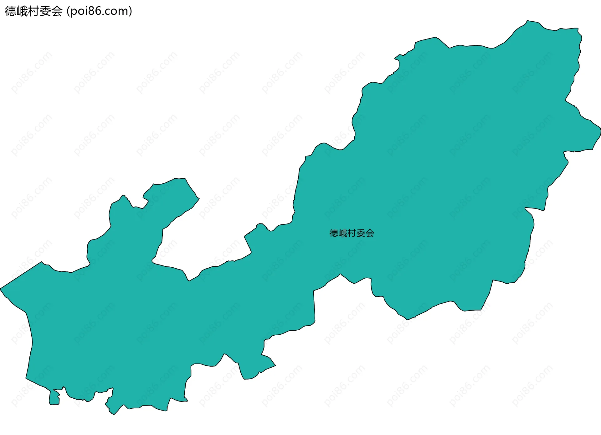 德峨村委会边界地图