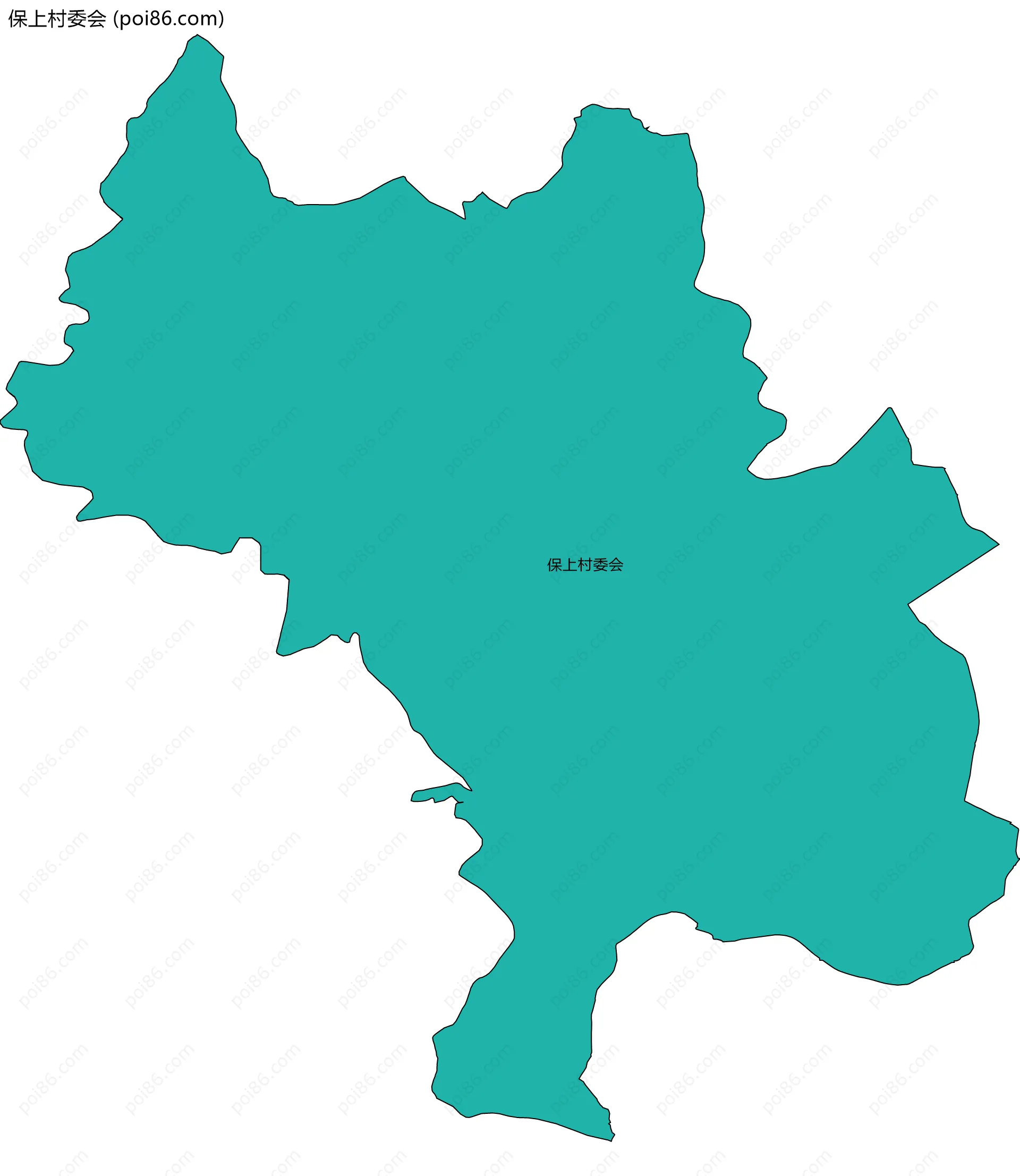 保上村委会边界地图