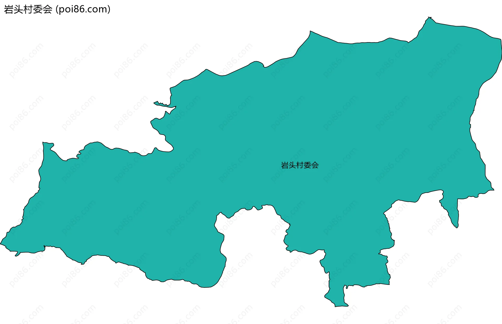 岩头村委会边界地图