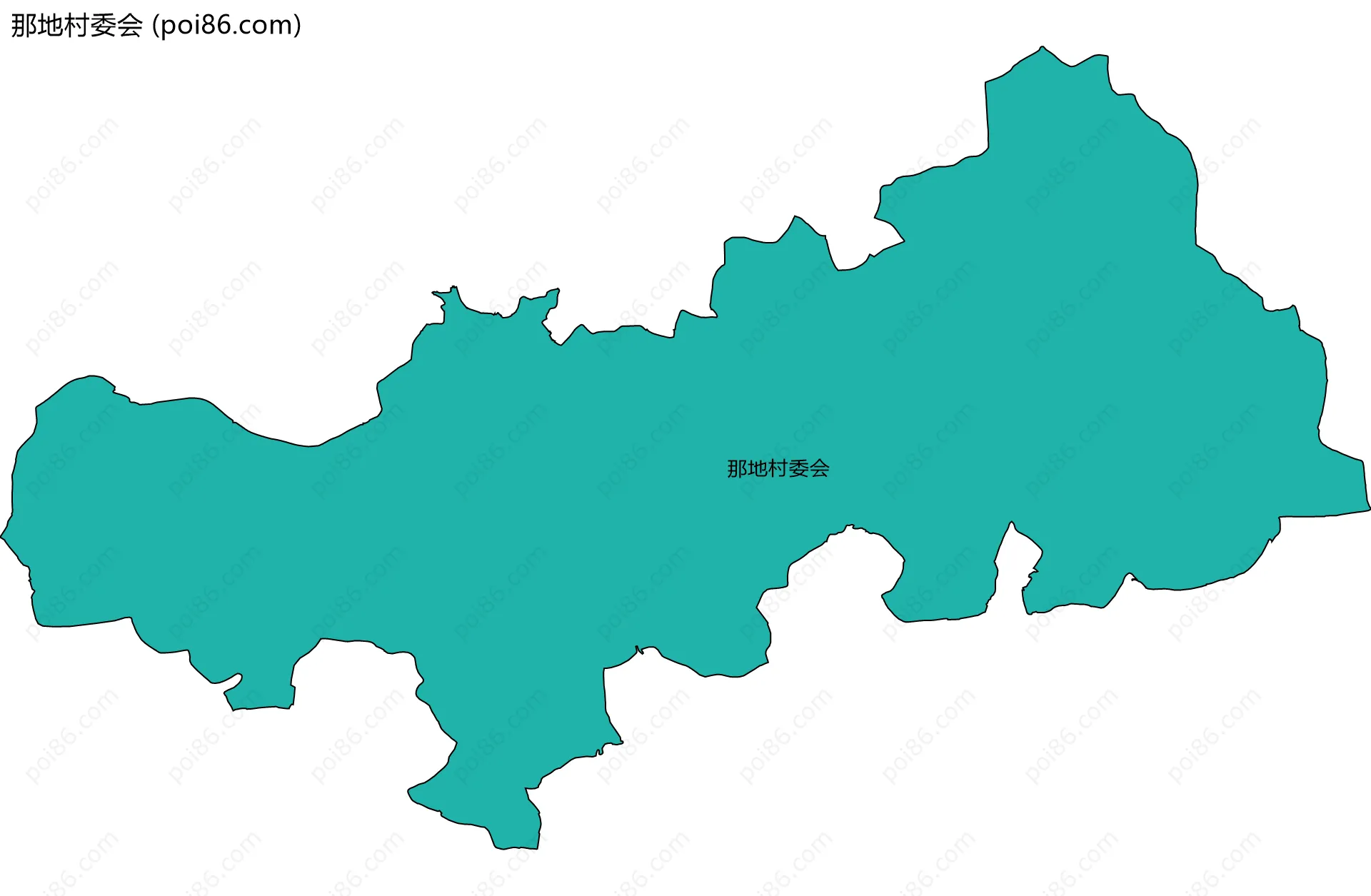 那地村委会边界地图