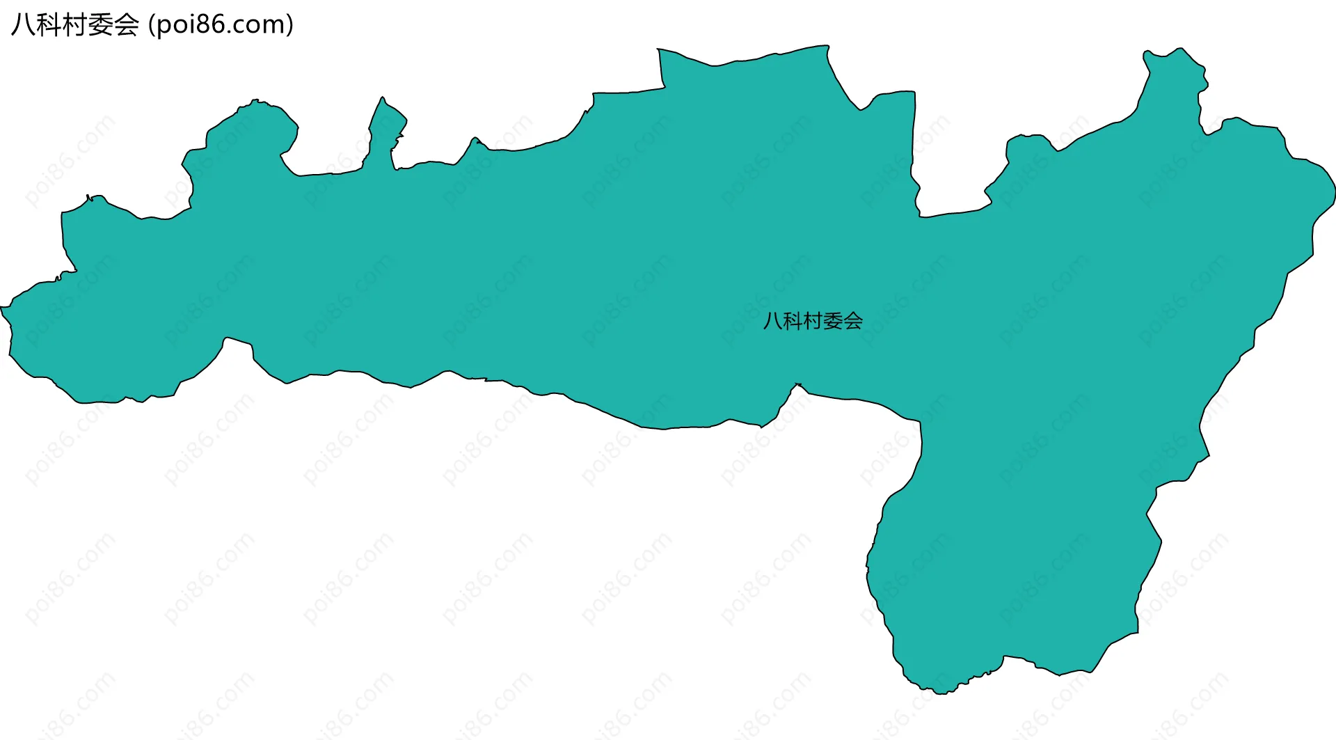八科村委会边界地图