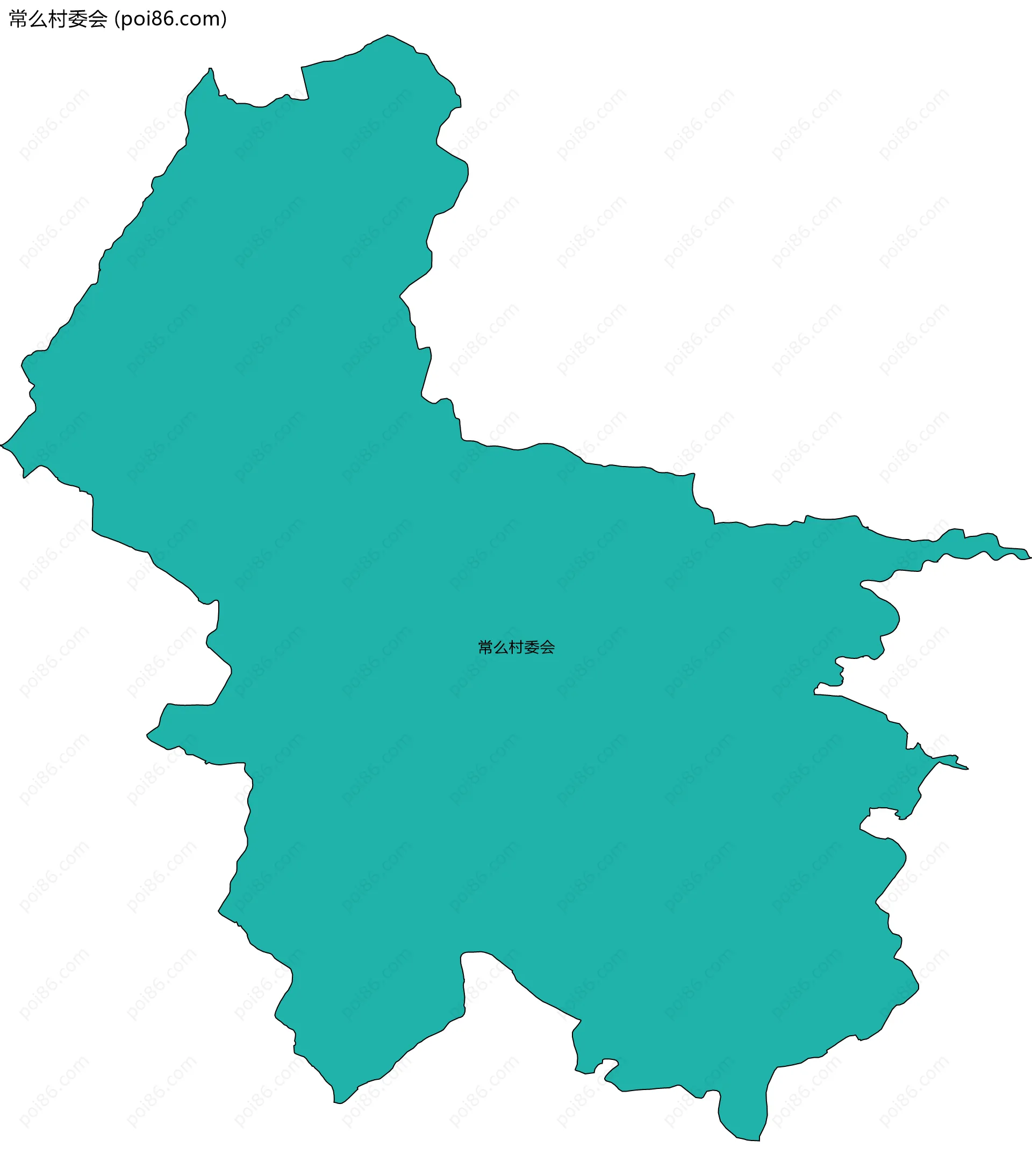 常么村委会边界地图