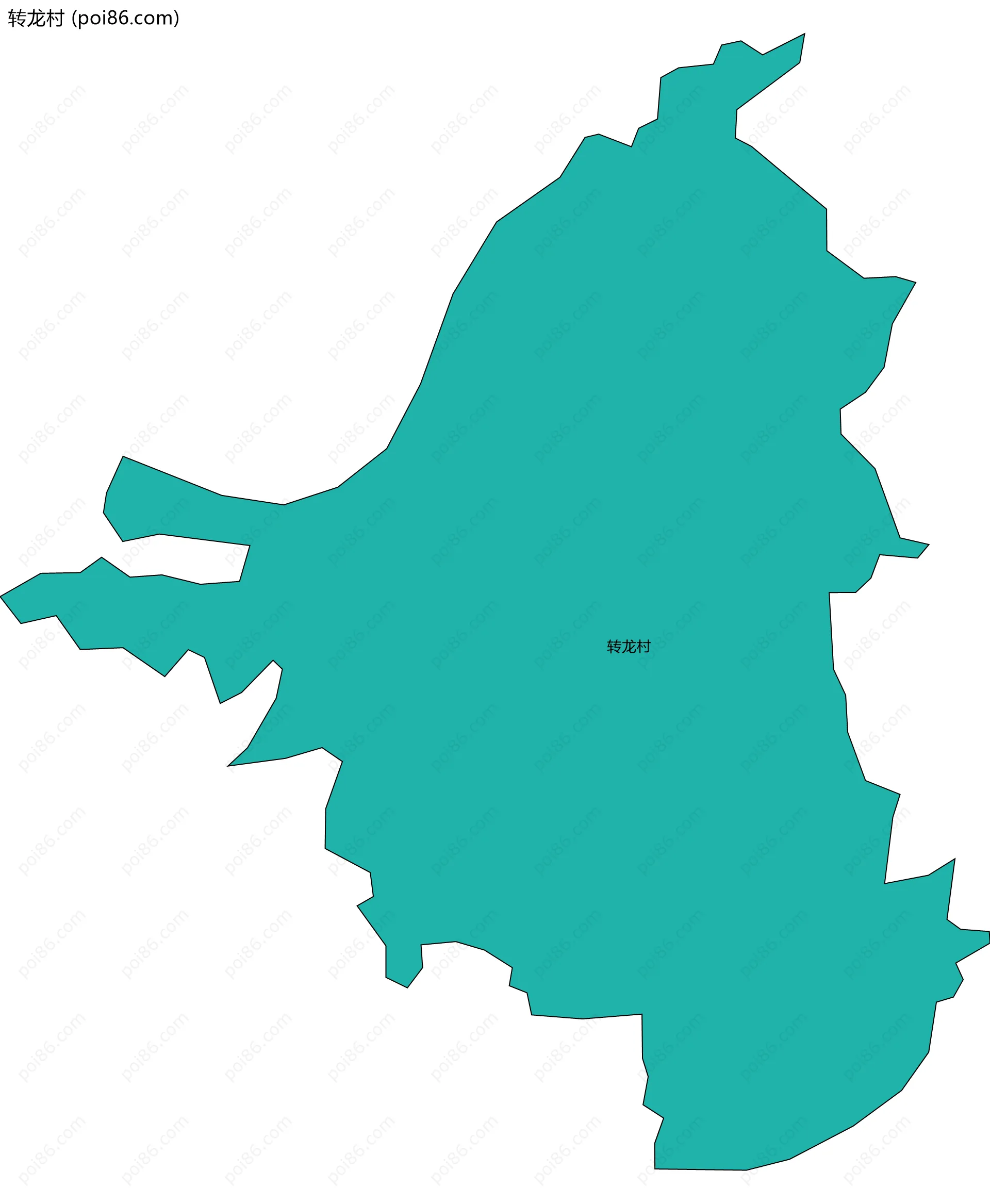 转龙村边界地图