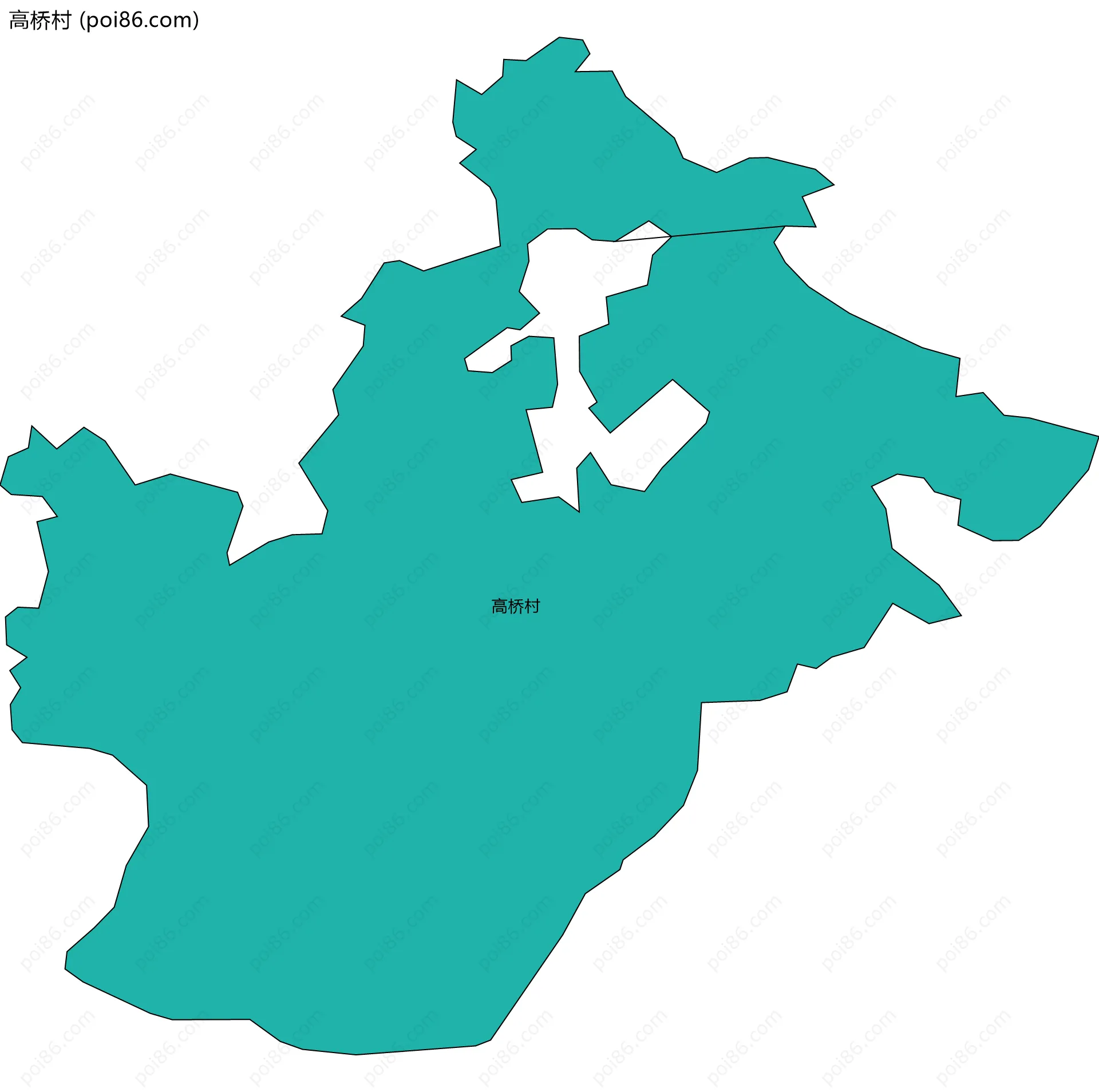 高桥村边界地图