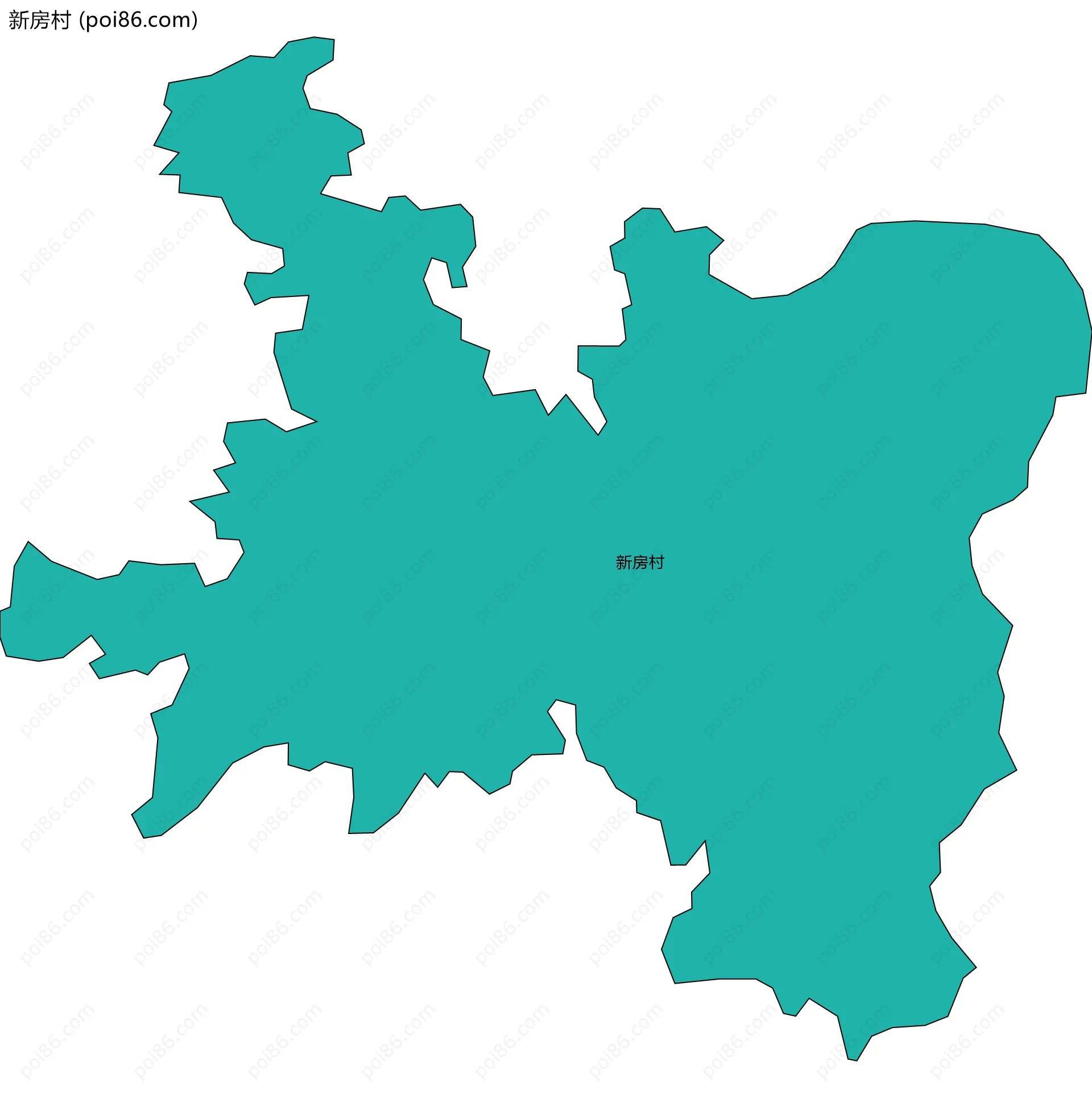 新房村边界地图
