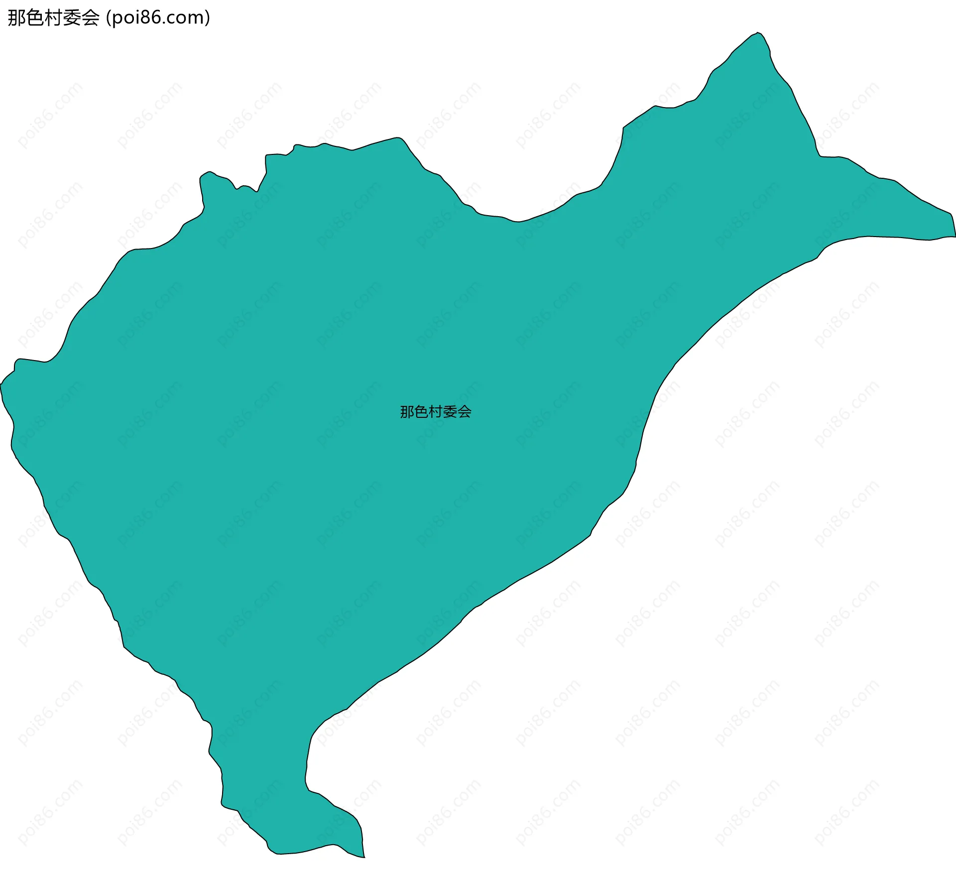 那色村委会边界地图
