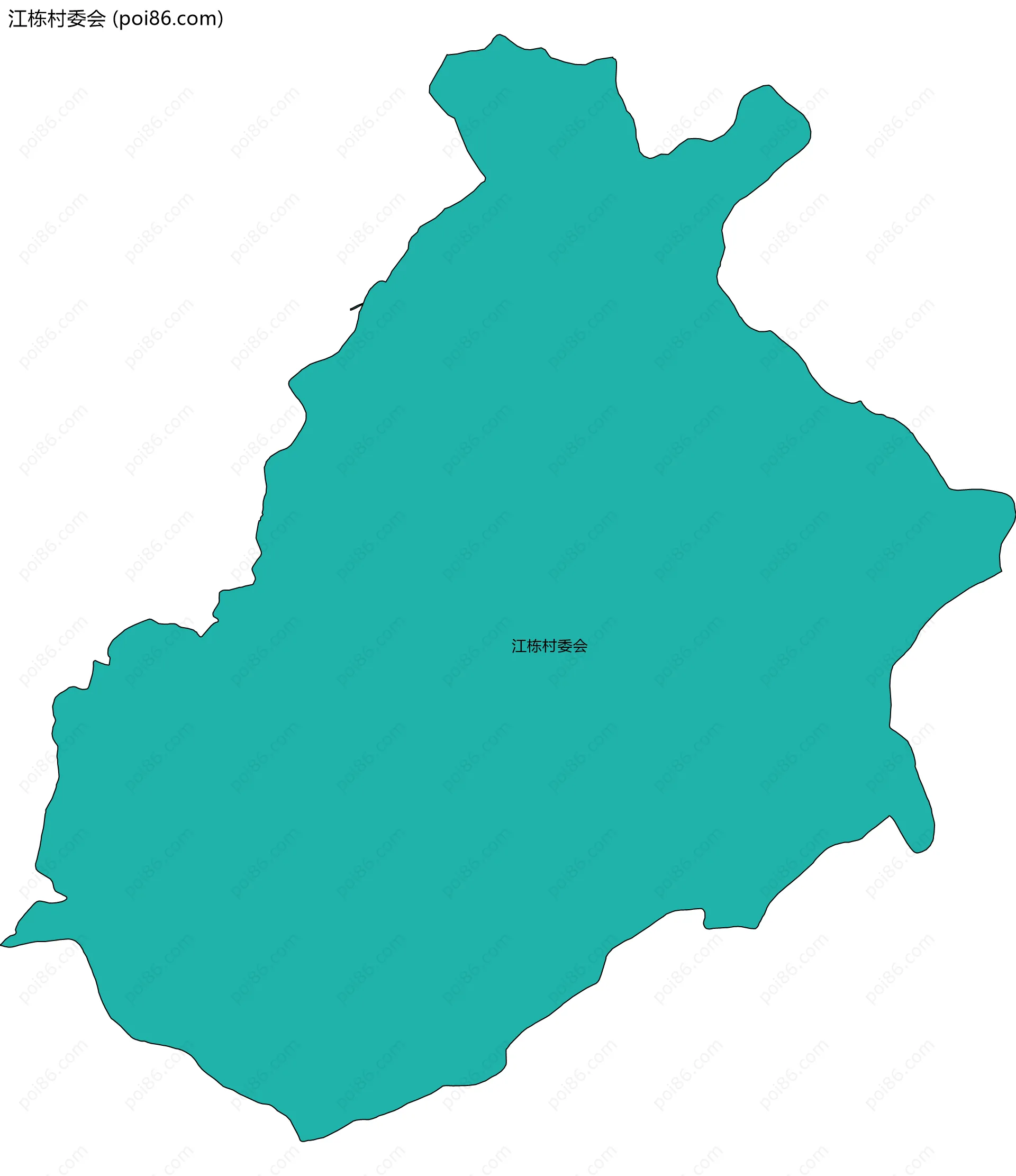 江栋村委会边界地图