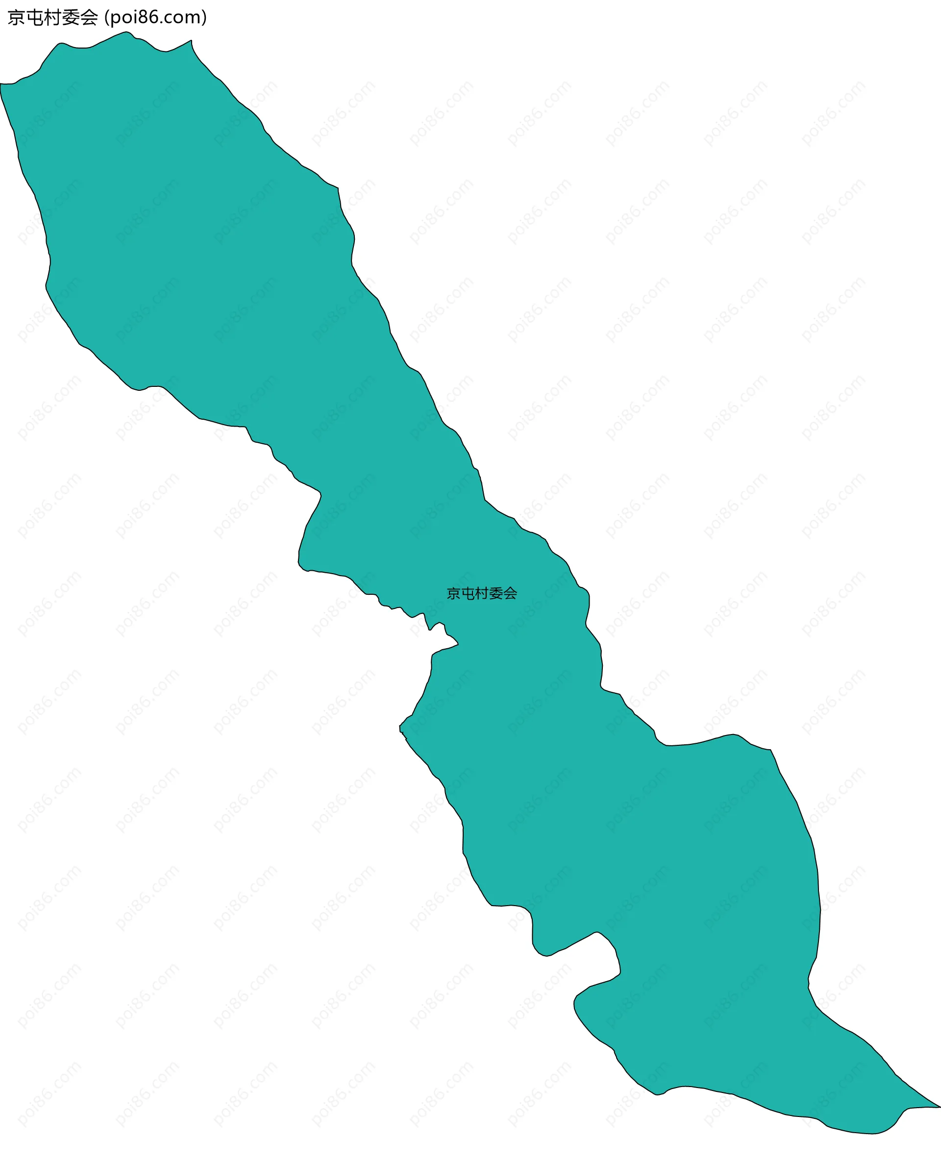 京屯村委会边界地图