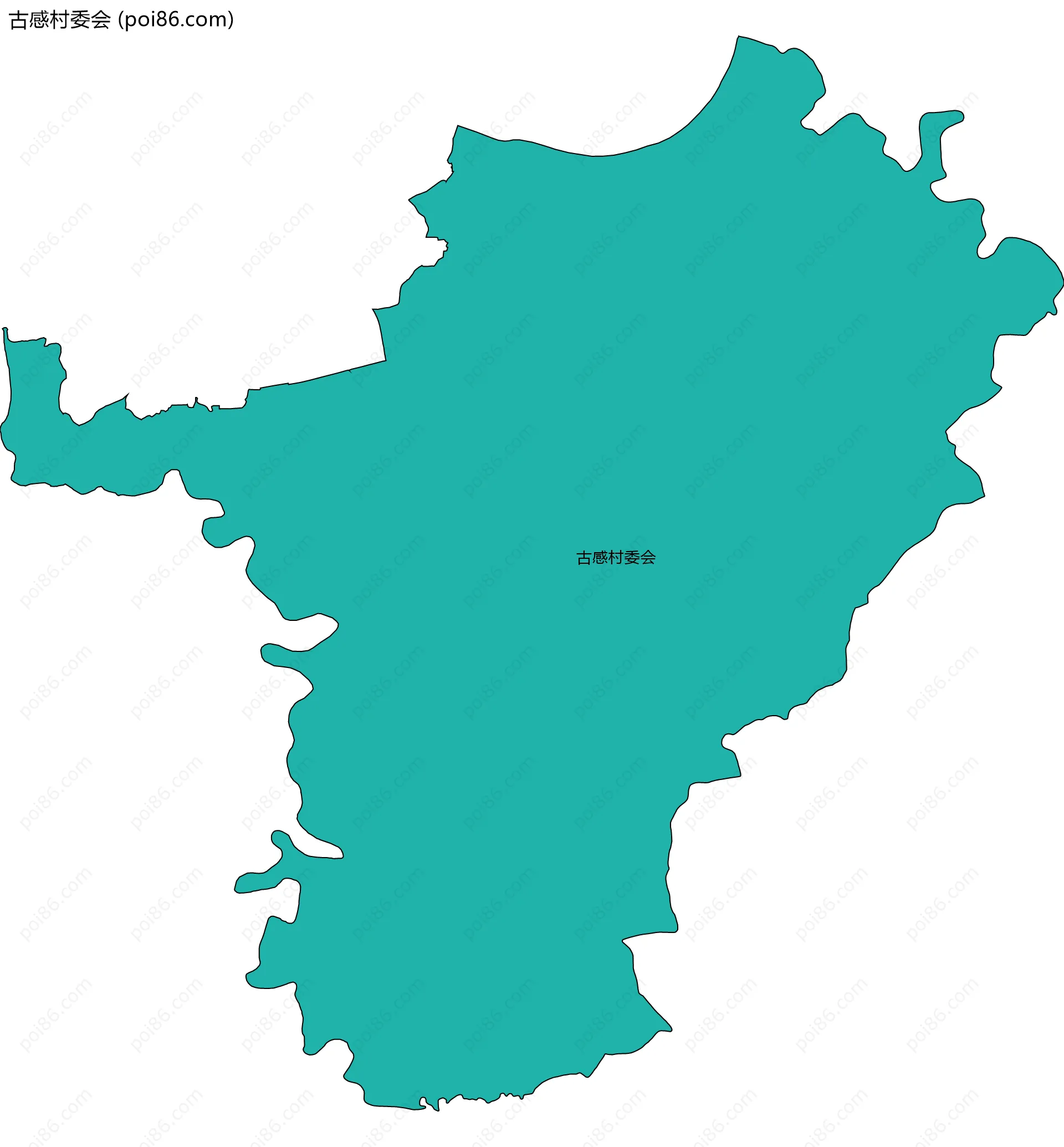 古感村委会边界地图