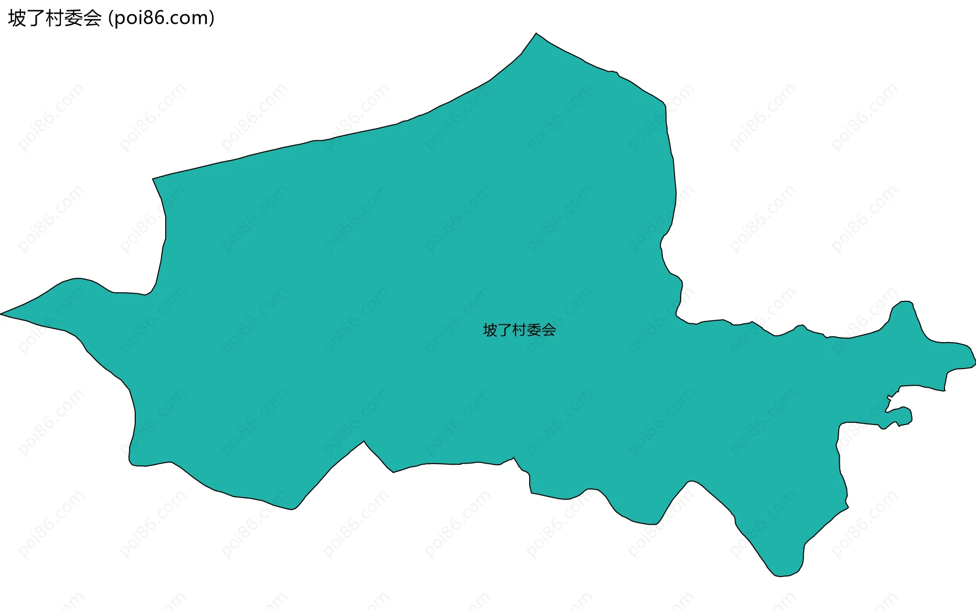 坡了村委会边界地图