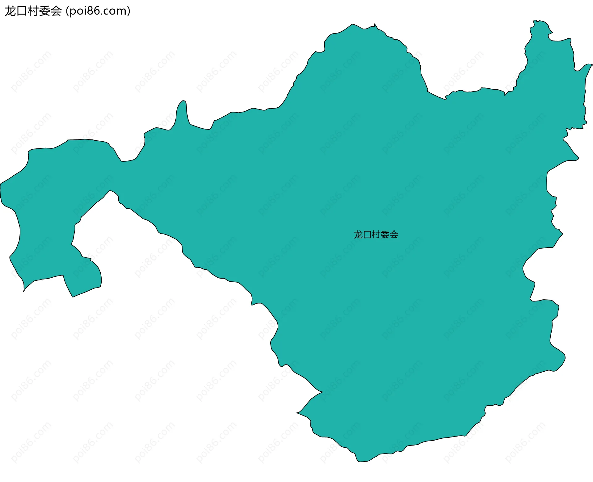 龙口村委会边界地图