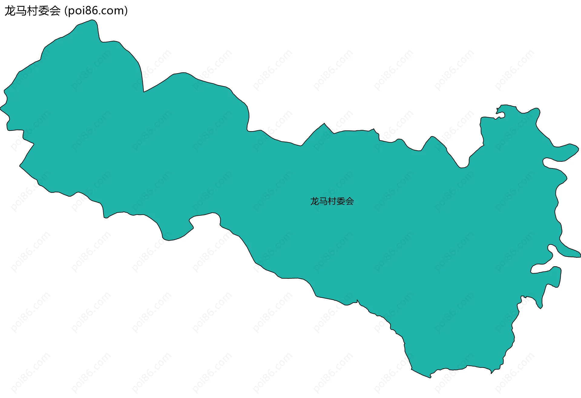 龙马村委会边界地图
