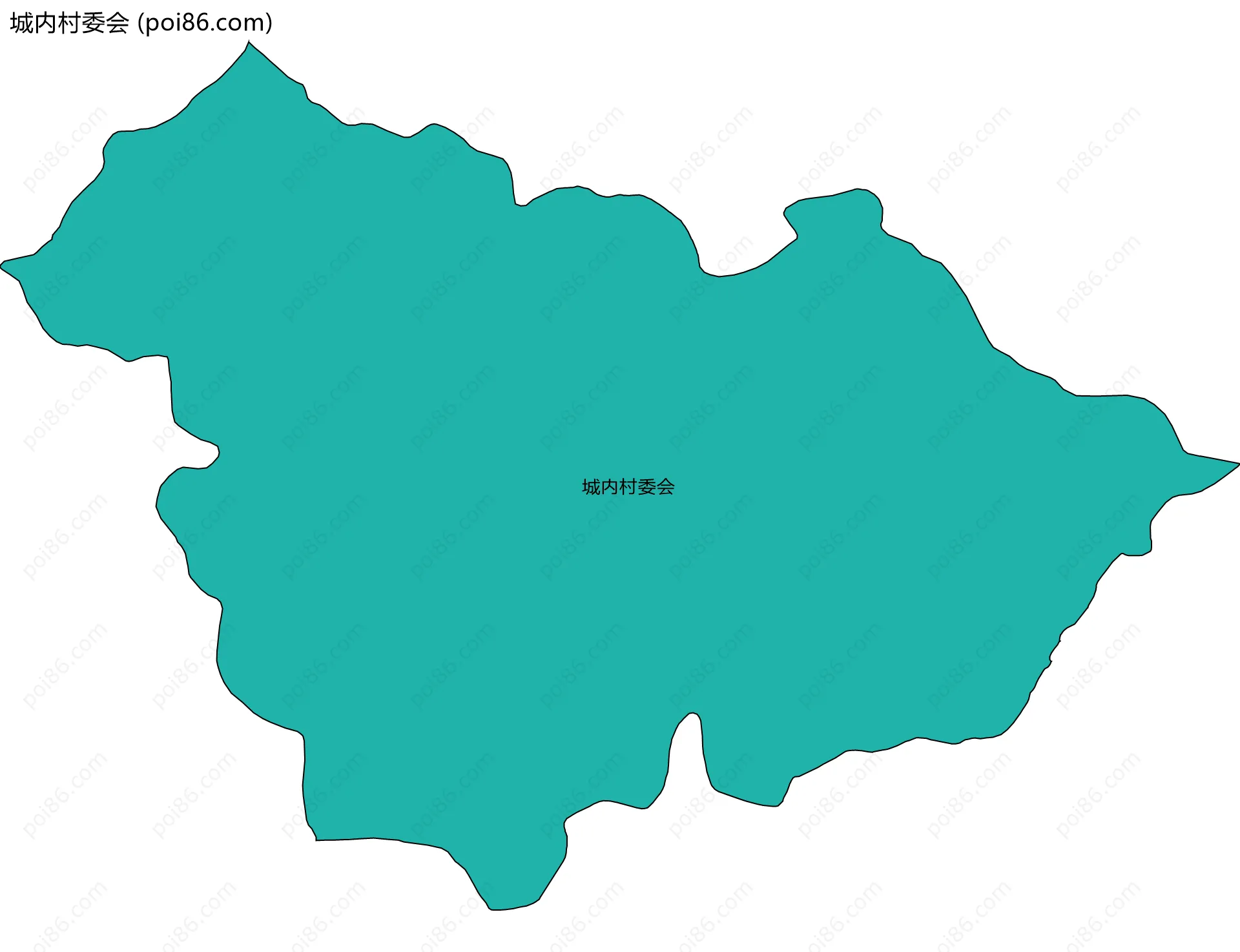 城内村委会边界地图