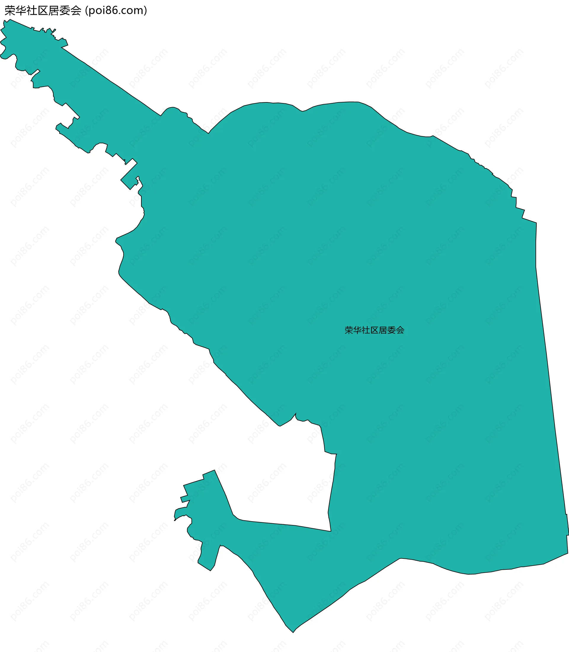 荣华社区居委会边界地图