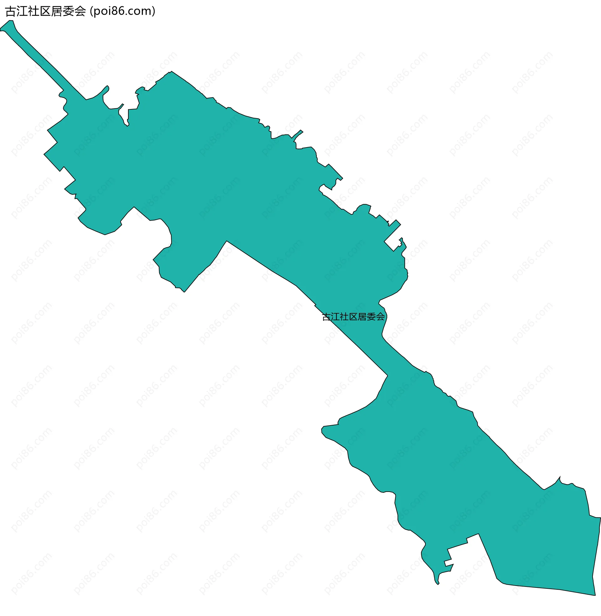 古江社区居委会边界地图