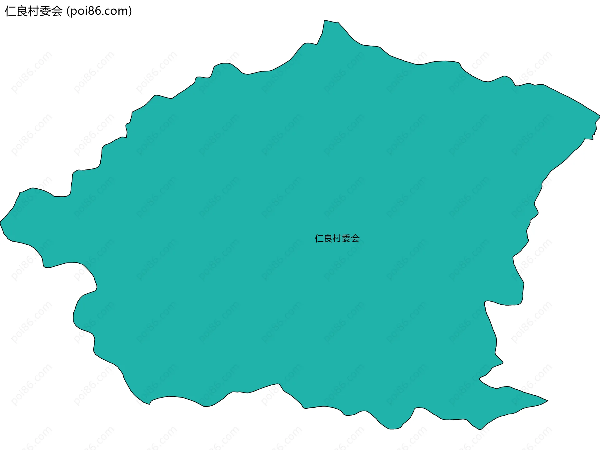 仁良村委会边界地图