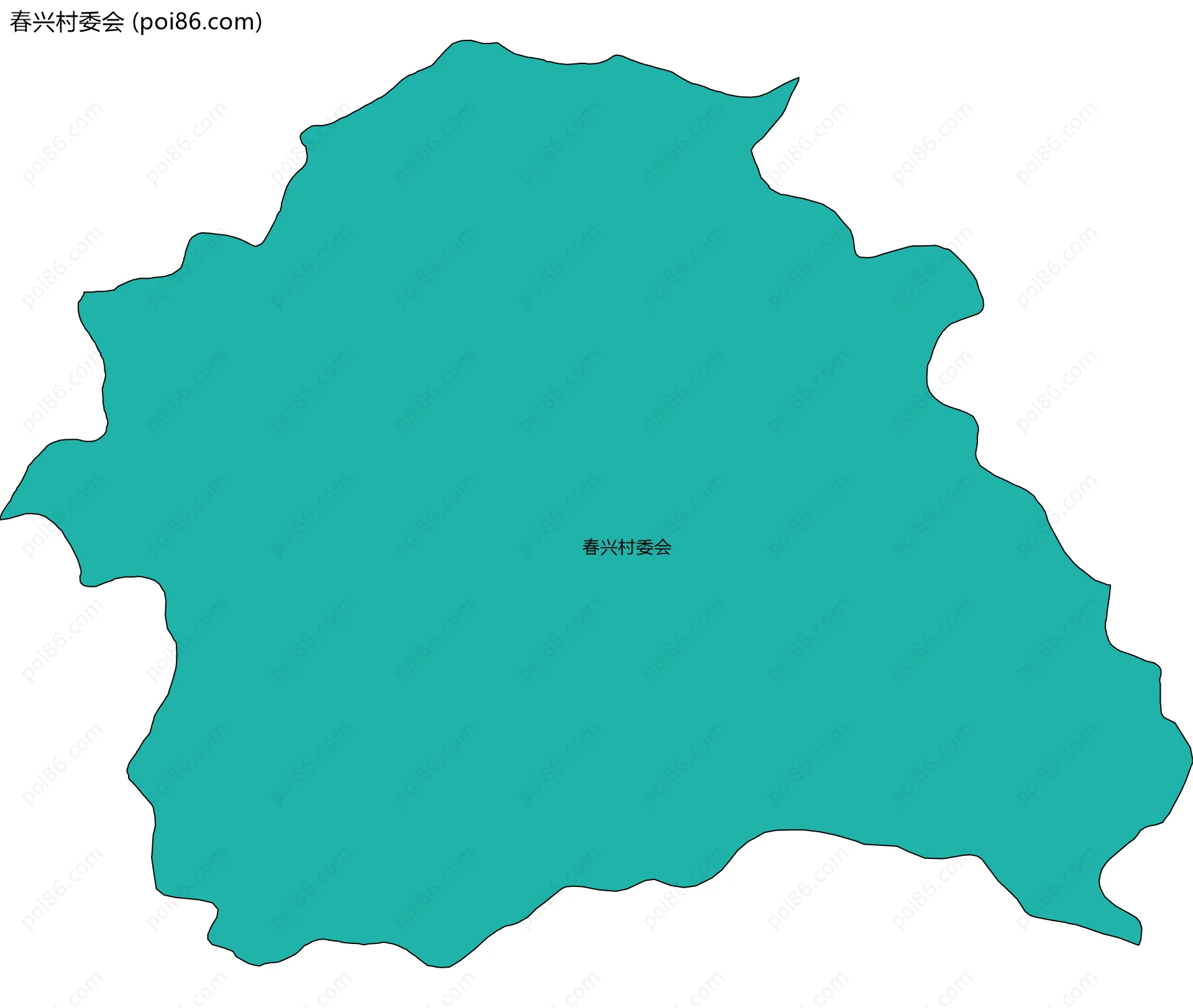 春兴村委会边界地图