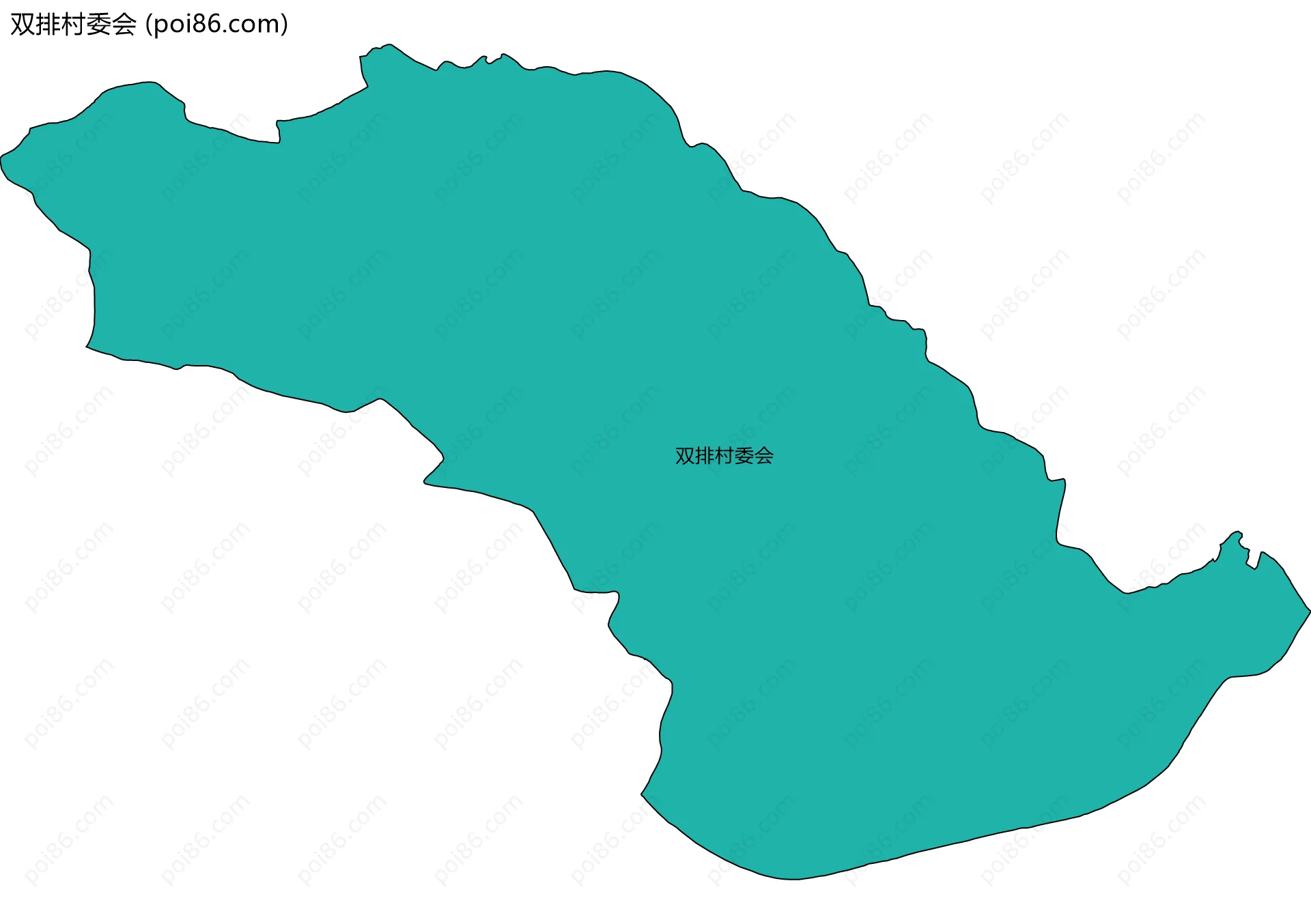 双排村委会边界地图