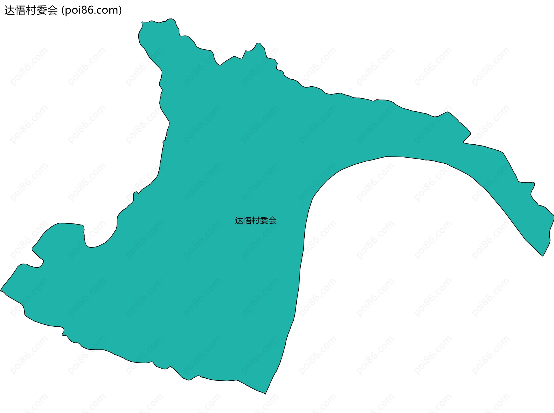 达悟村委会边界地图