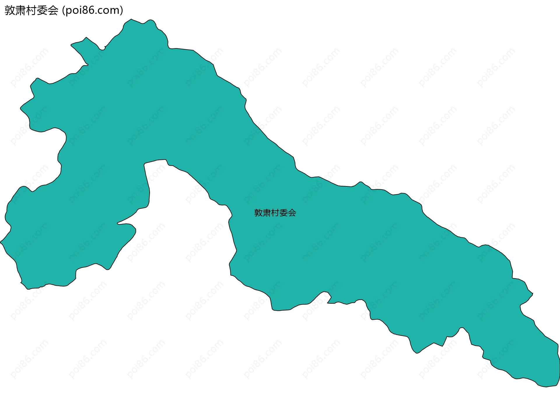 敦肃村委会边界地图