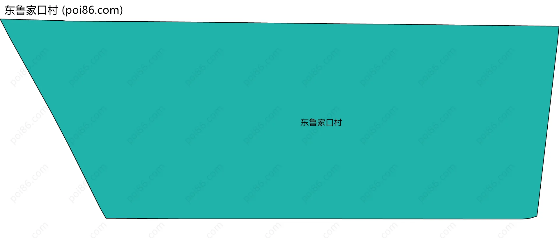 东鲁家口村边界地图