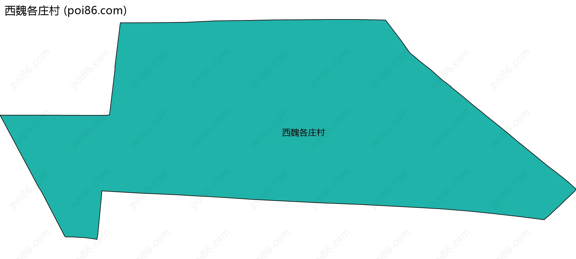 西魏各庄村边界地图