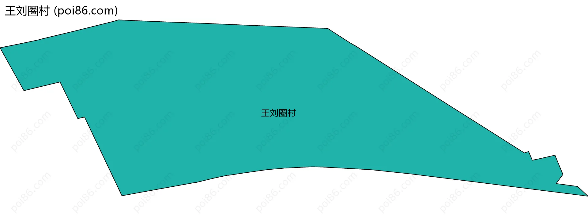 王刘圈村边界地图